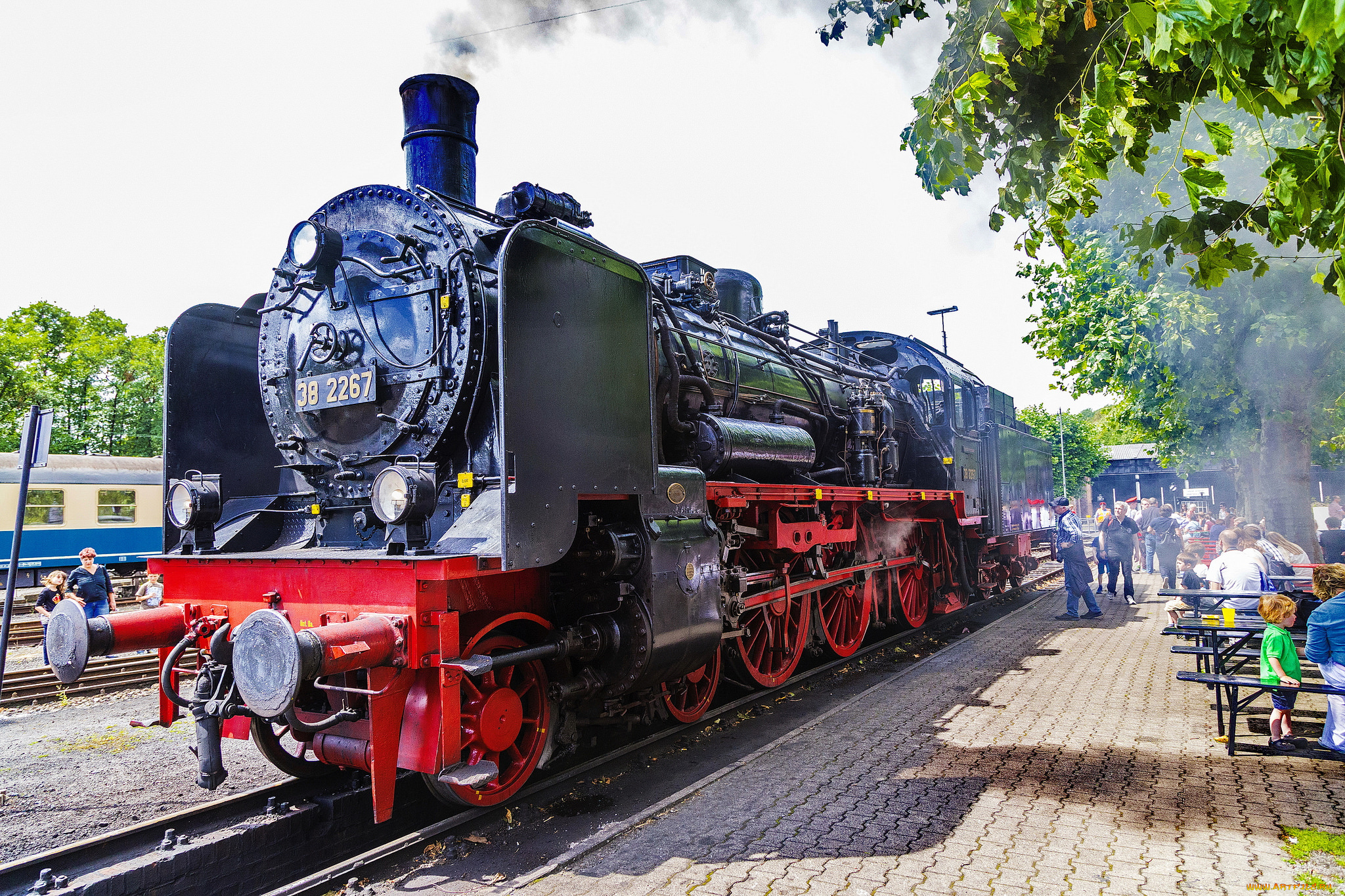 техника, паровозы, дорога, железная, паровоз