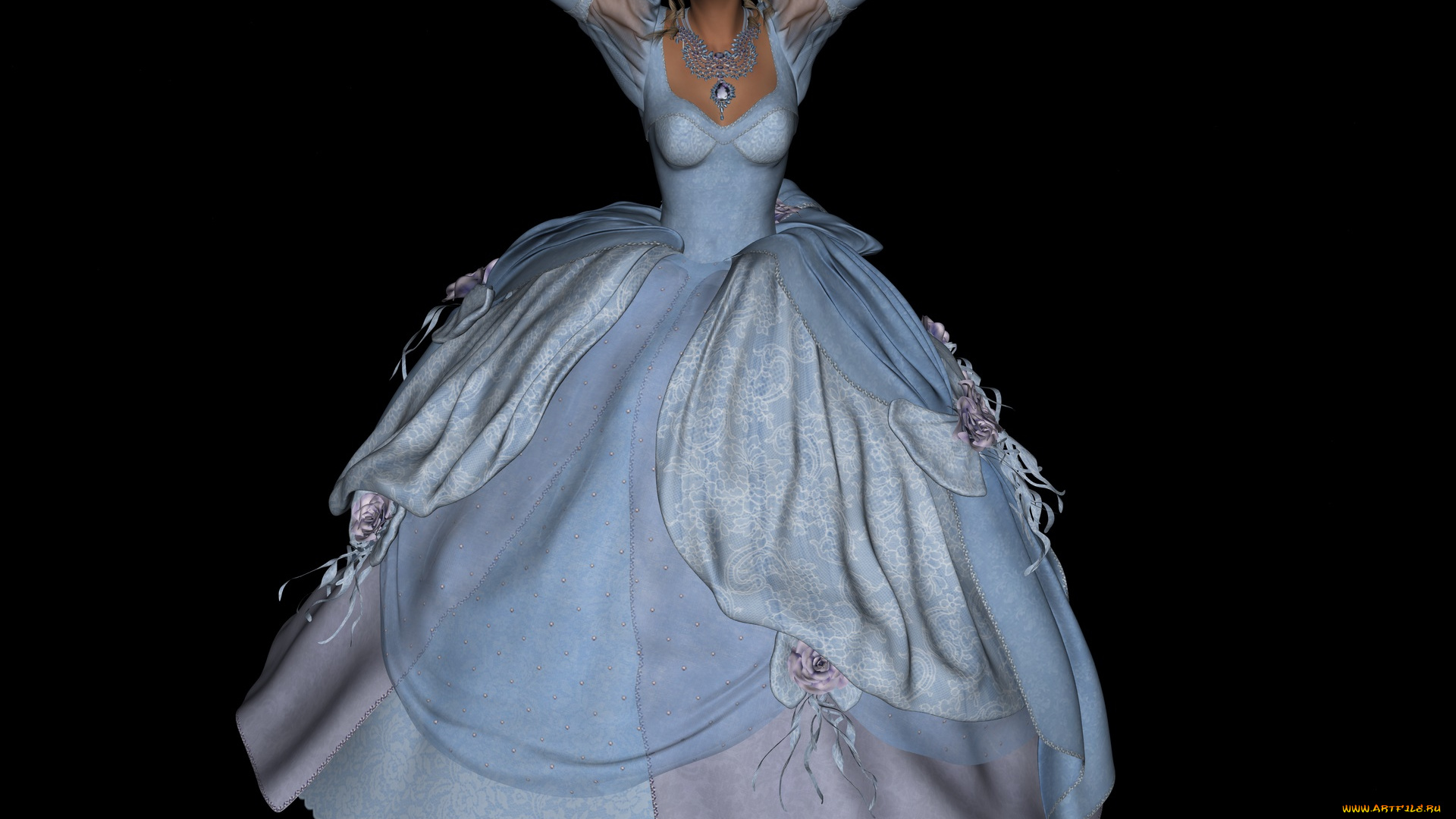 3д, графика, люди, , people, девушка, взгляд, фон, принцеса