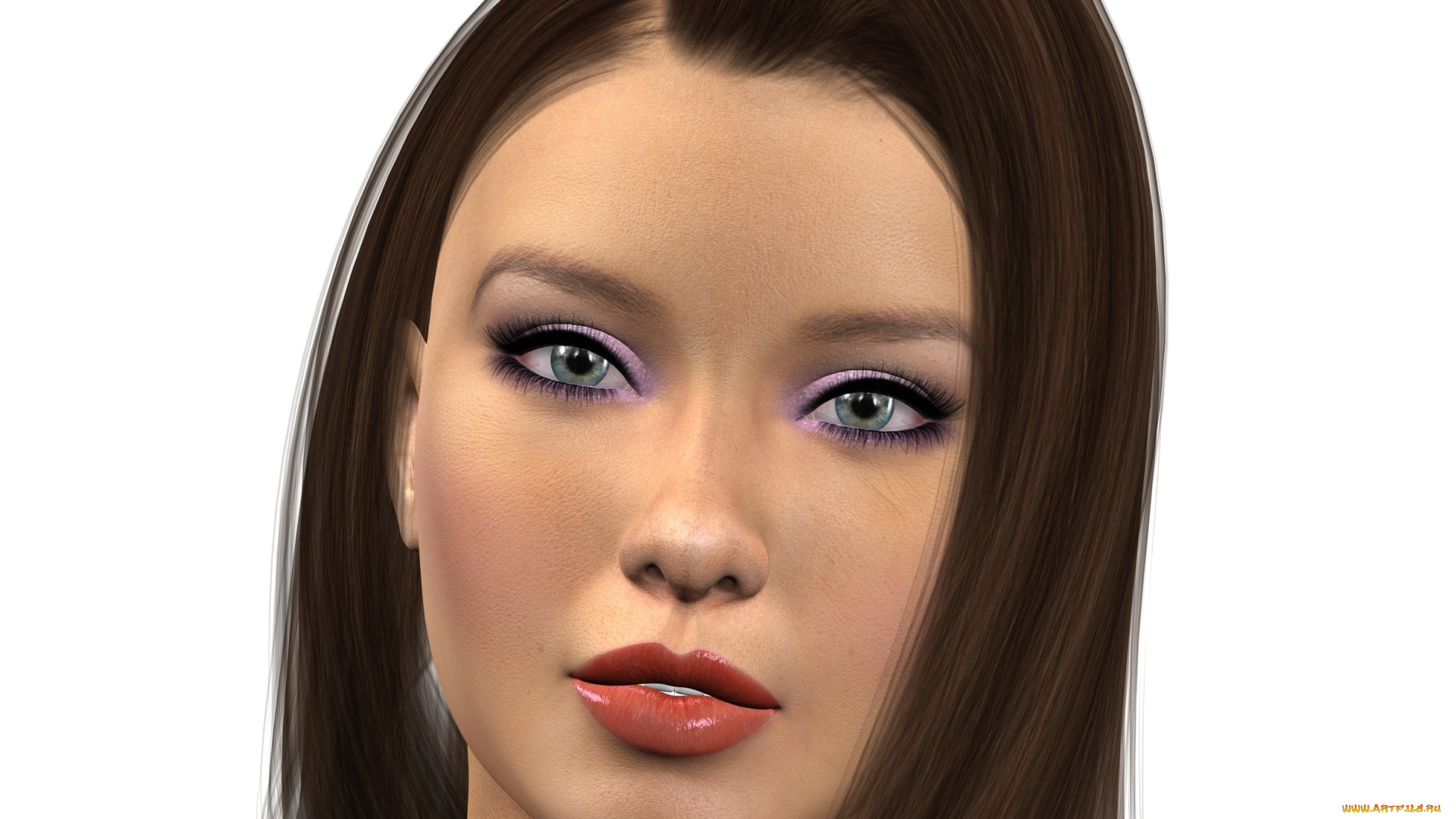 3д, графика, портрет, , portraits, фон, взгляд, девушка