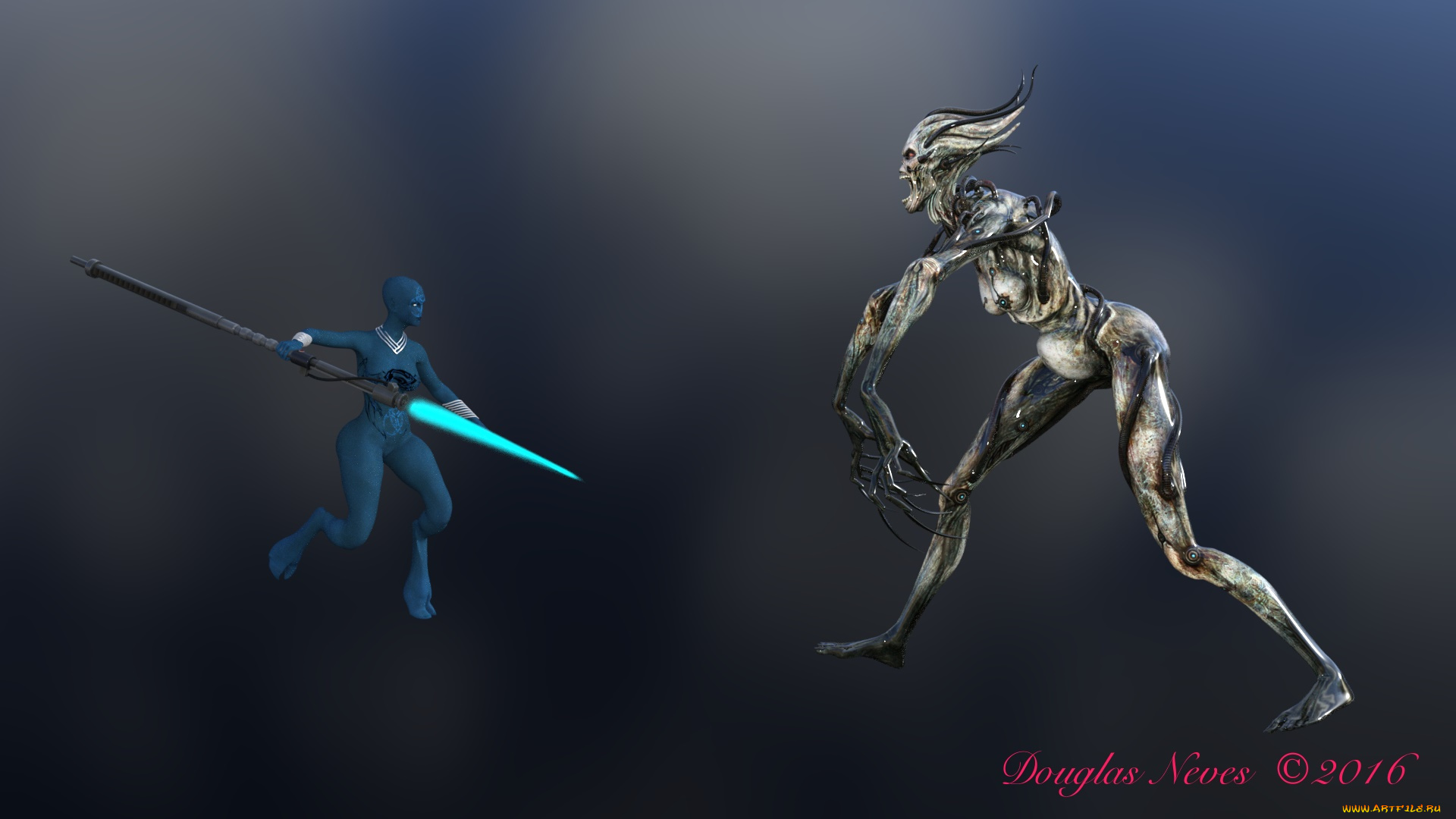 3д, графика, существа, , creatures, халк, взгляд, фон, существо