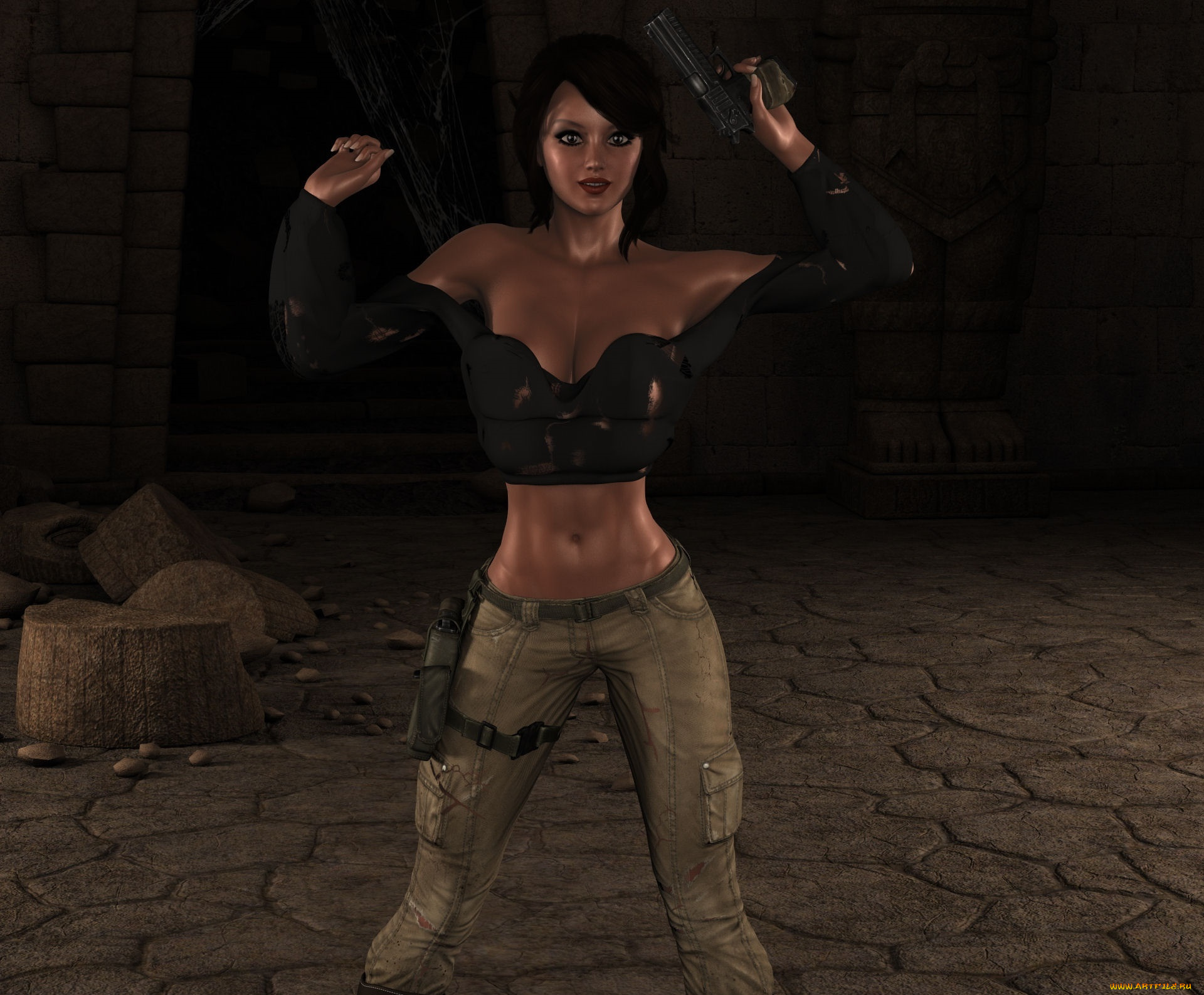 3д, графика, люди, , people, девушка, взгляд, фон