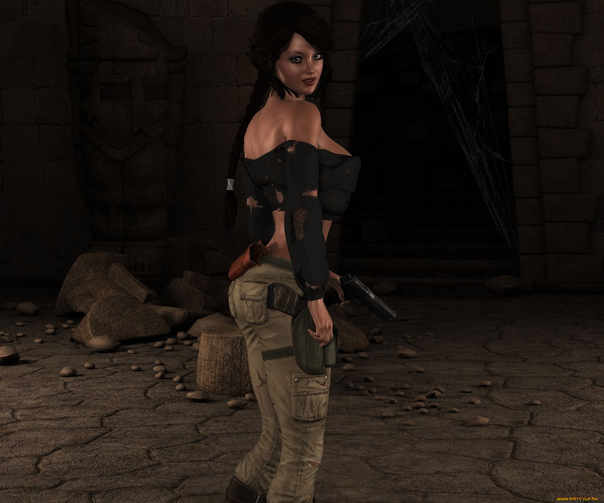 3д, графика, люди, , people, девушка, взгляд, фон