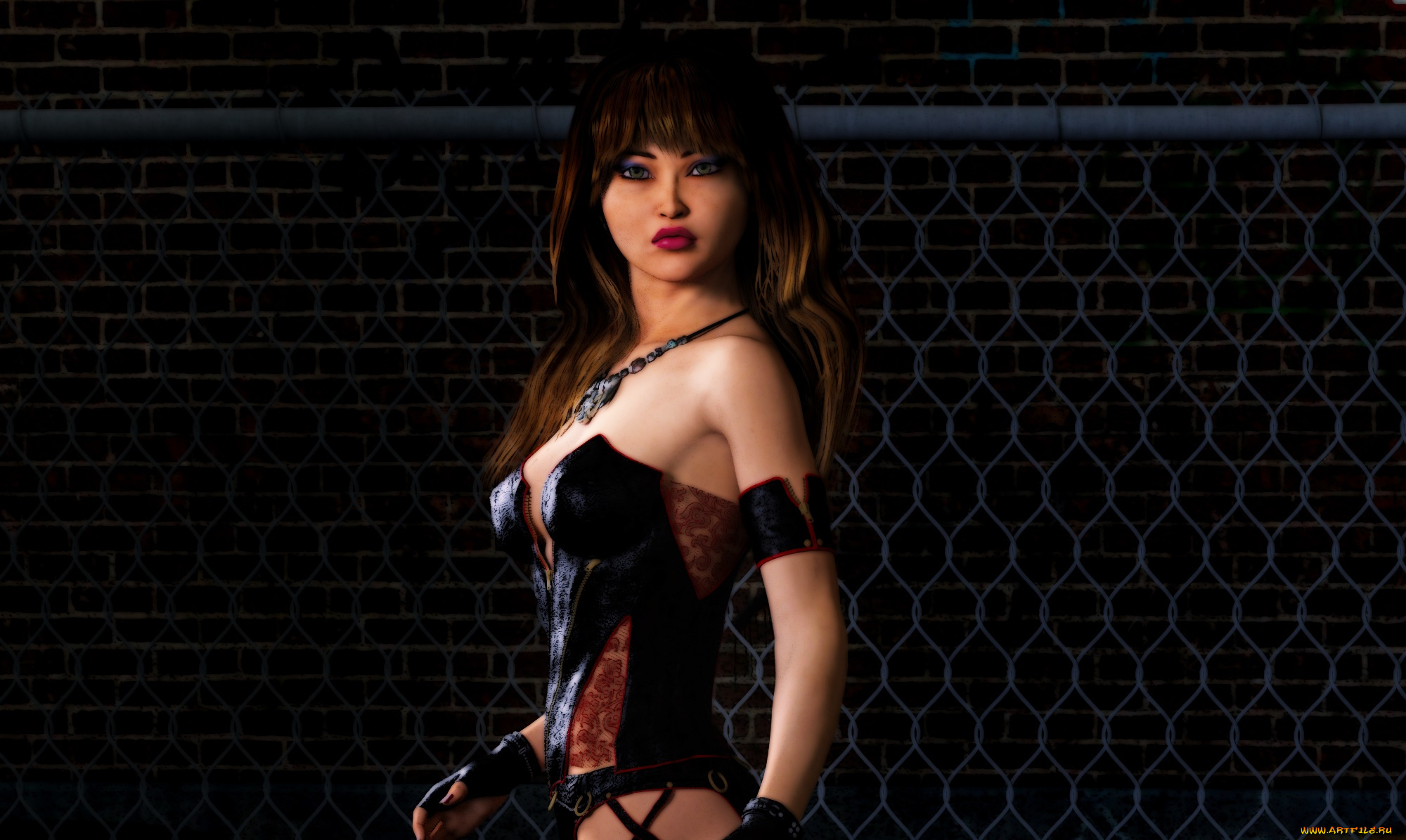 3д, графика, люди, , people, девушка, взгляд, фон