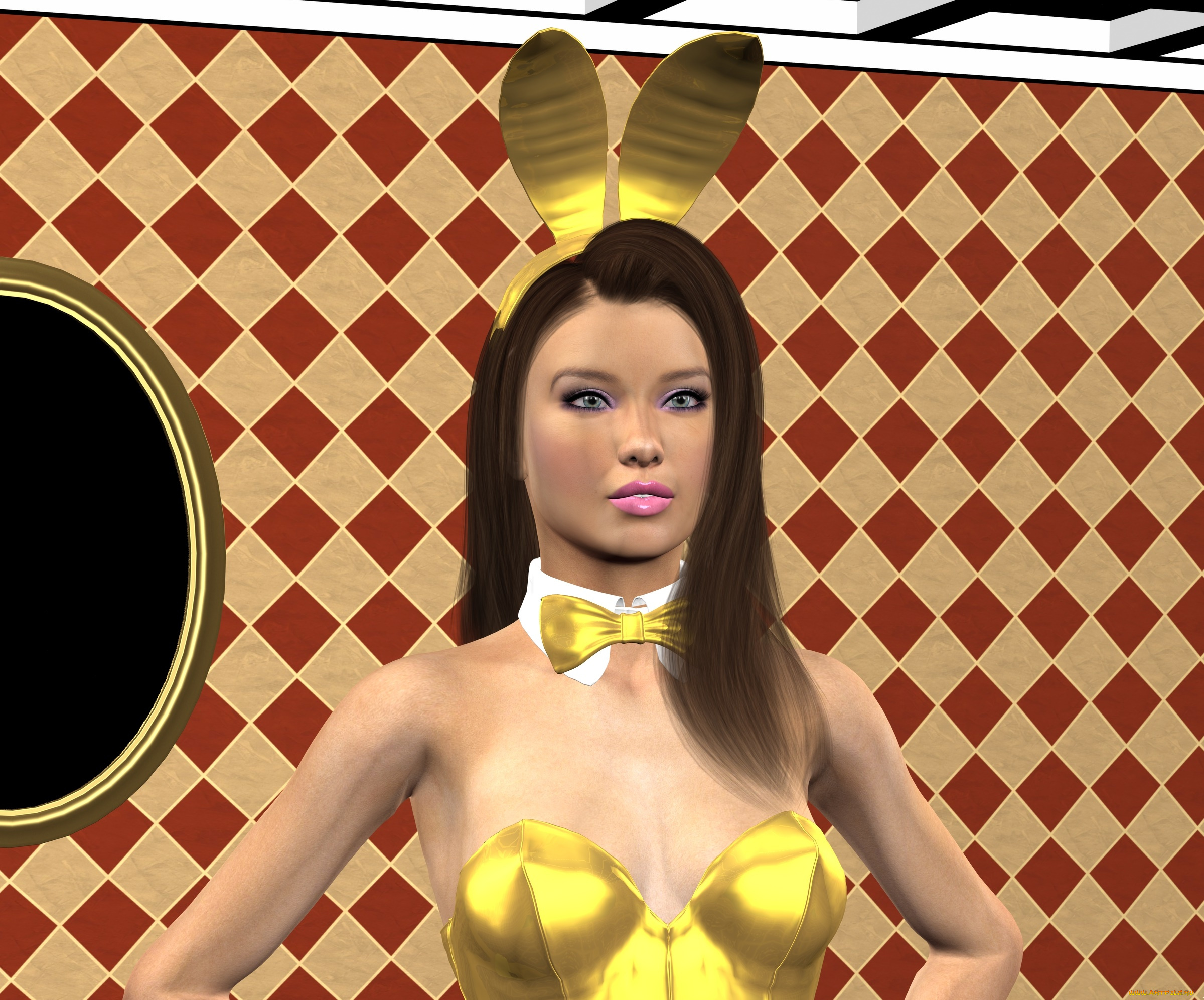 3д, графика, люди, , people, девушка, фон, взгляд