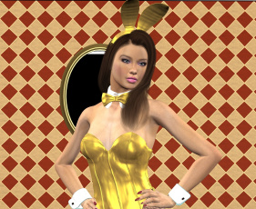 Картинка 3д+графика люди+ people взгляд девушка фон