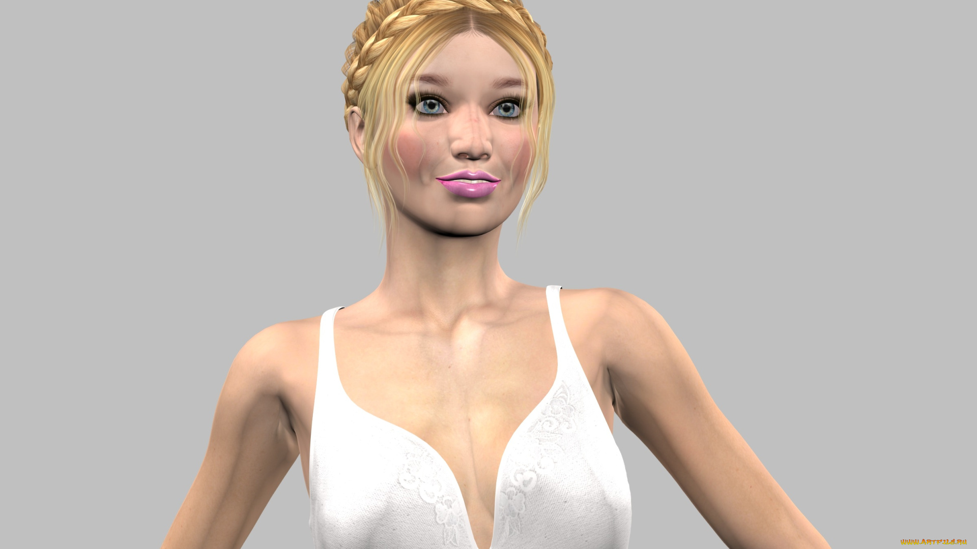 3д, графика, люди, , people, девушка, взгляд, фон