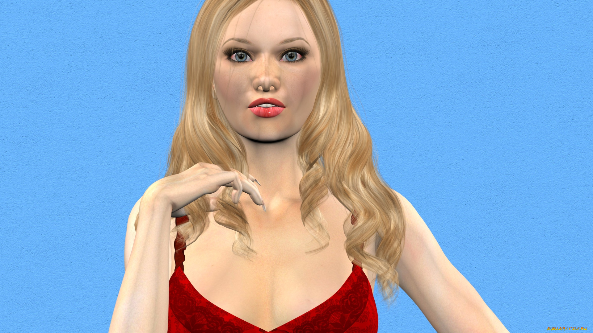 3д, графика, люди, , people, девушка, взгляд, фон