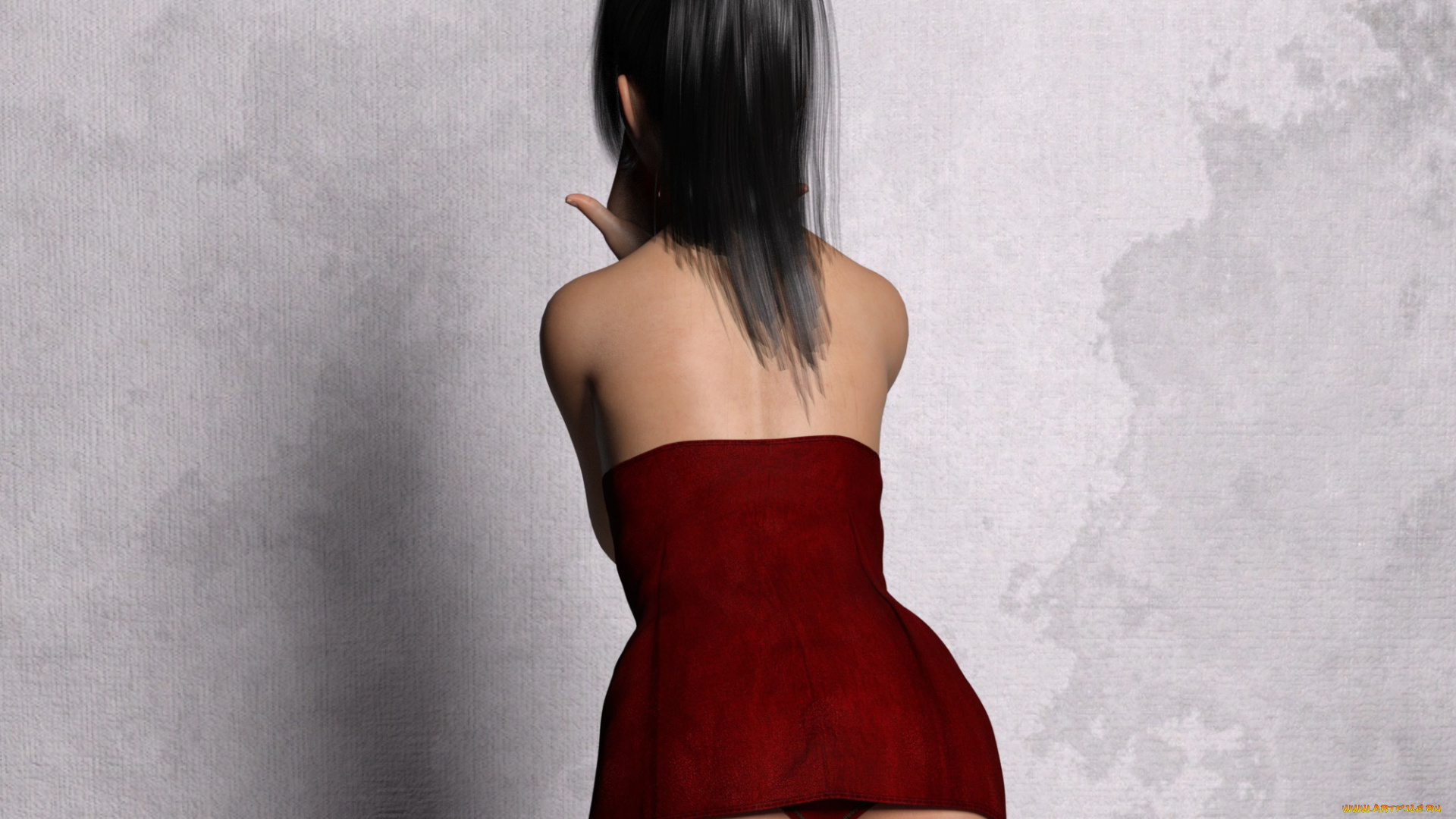 3д, графика, люди, , people, девушка, взгляд, фон