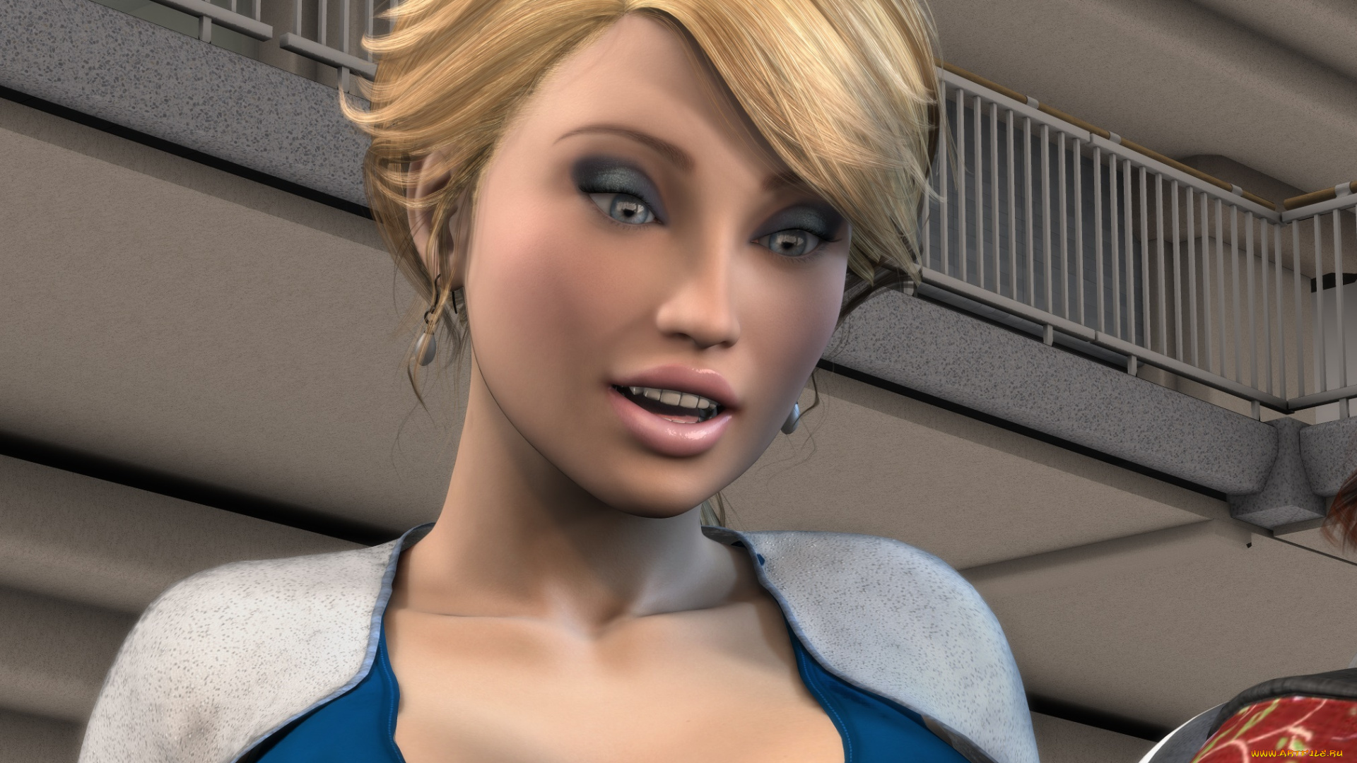 3д, графика, портрет, , portraits, девушка, взгляд, фон