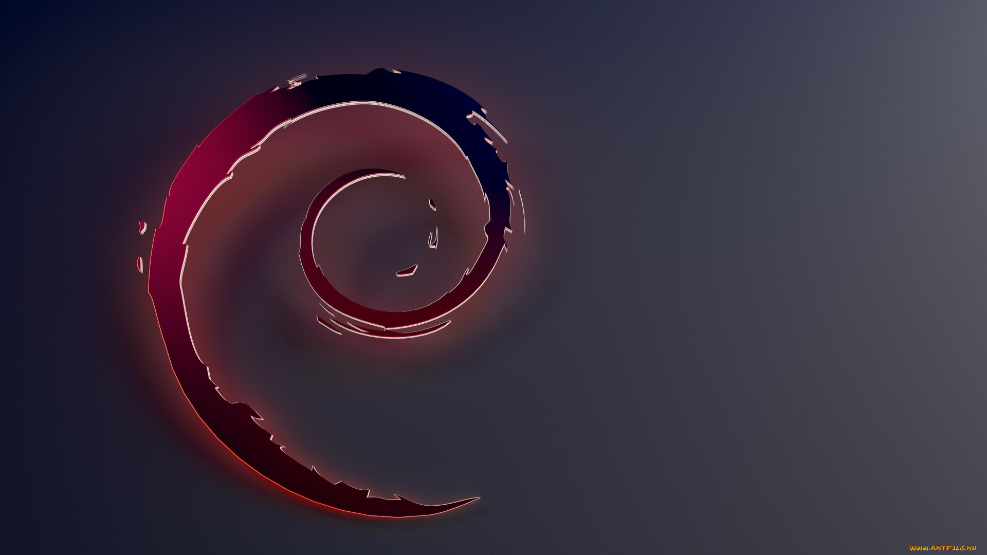 компьютеры, debian, фон, логотип