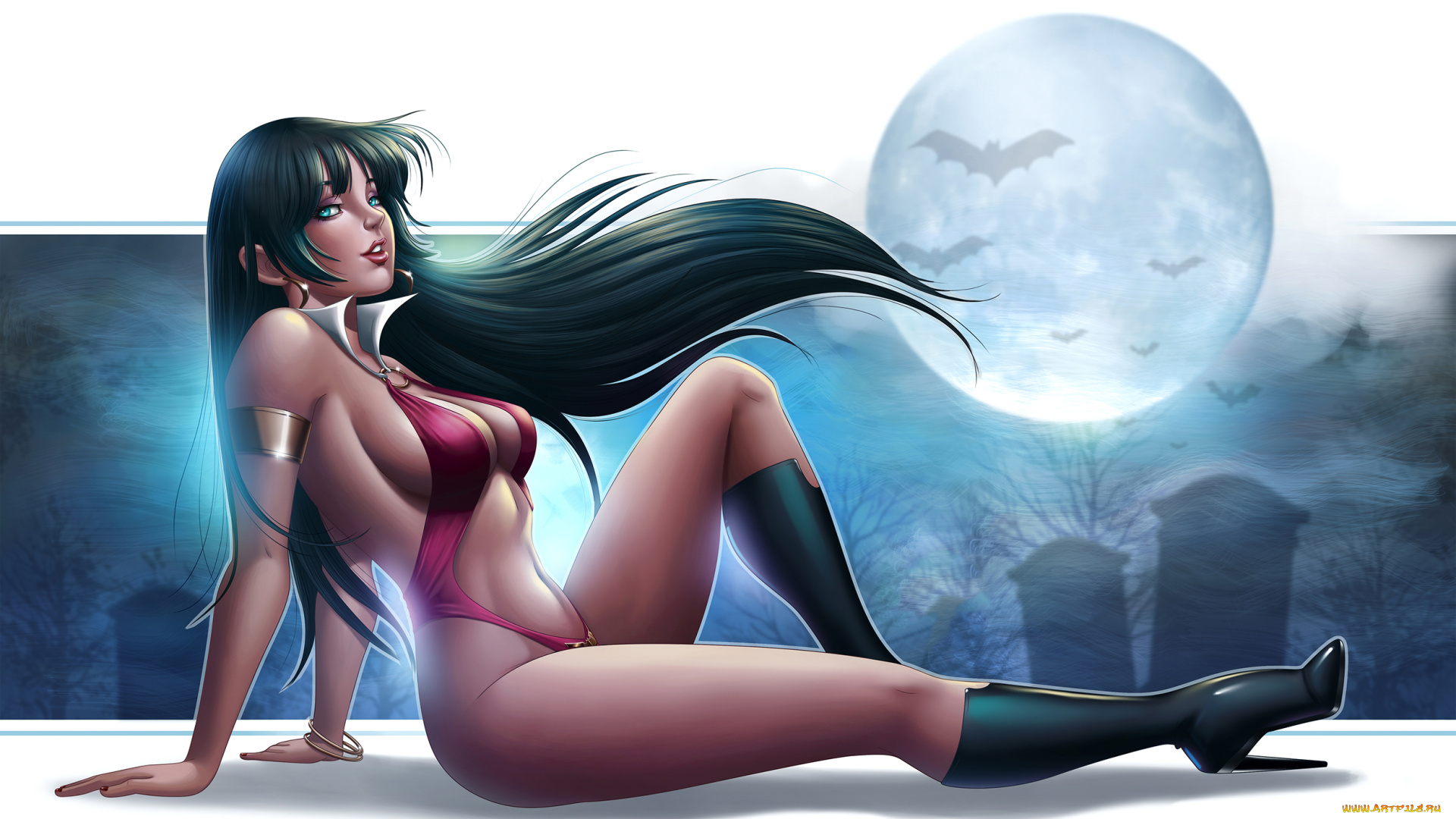 рисованное, комиксы, мыши, купальник, взгляд, фон, девушка