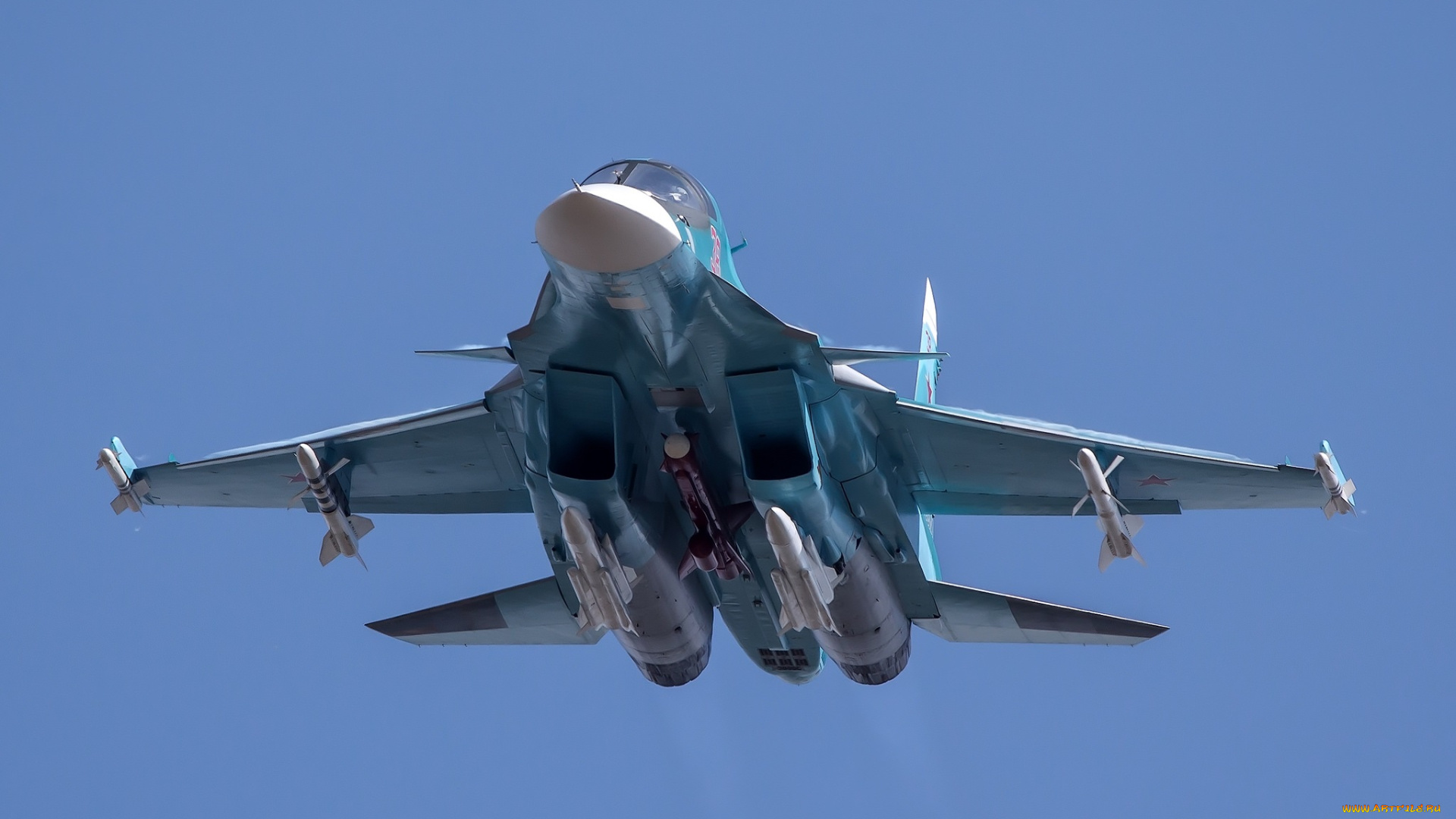su-34, авиация, боевые, самолёты, бомбардировщик