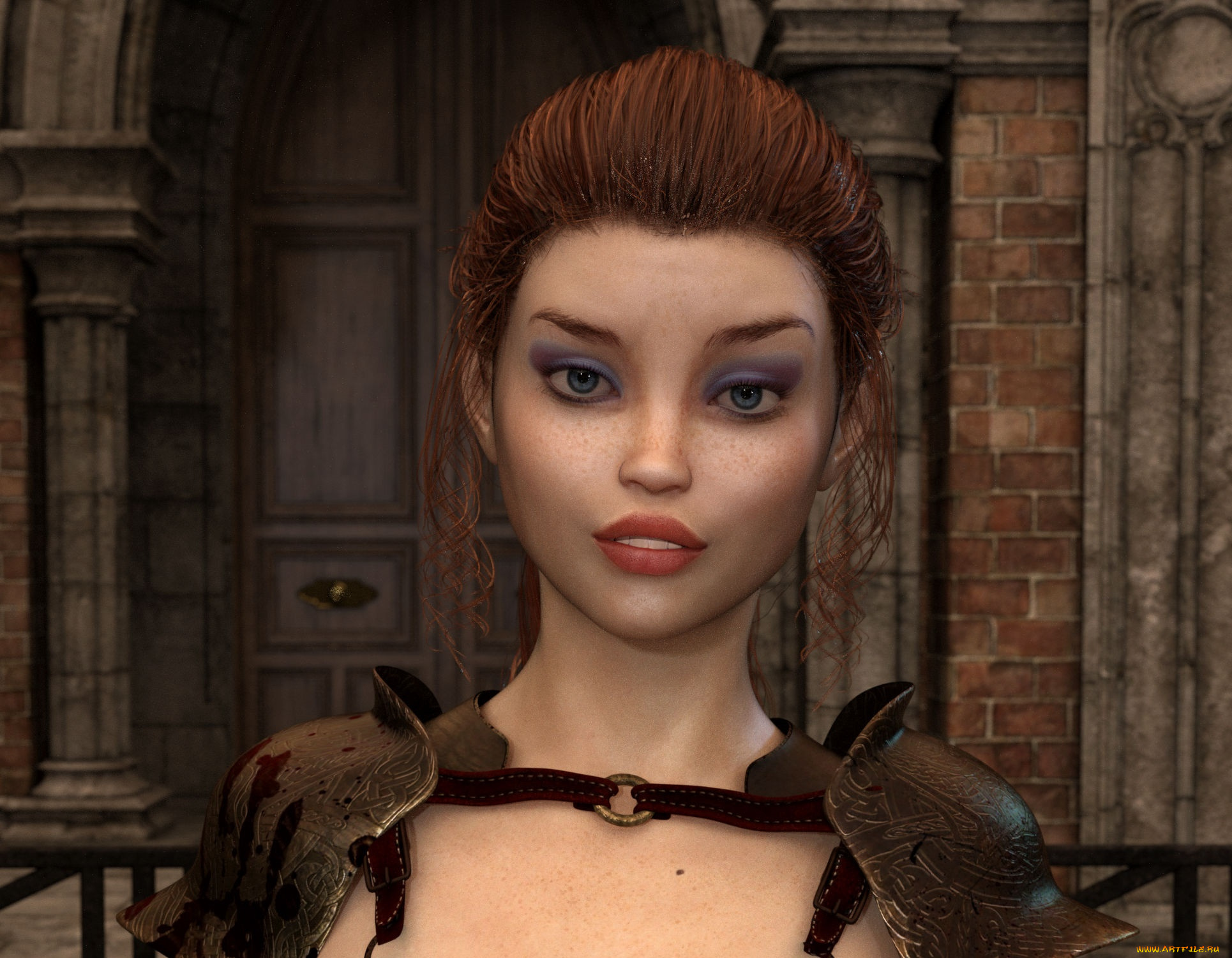 3д, графика, люди, , people, девушка, взгляд, фон