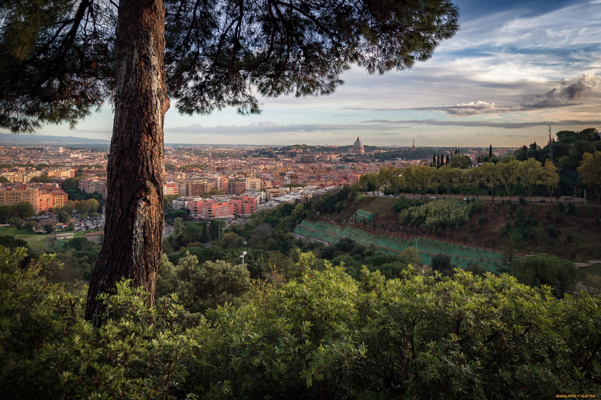 roma, города, рим, , ватикан, , италия, панорама
