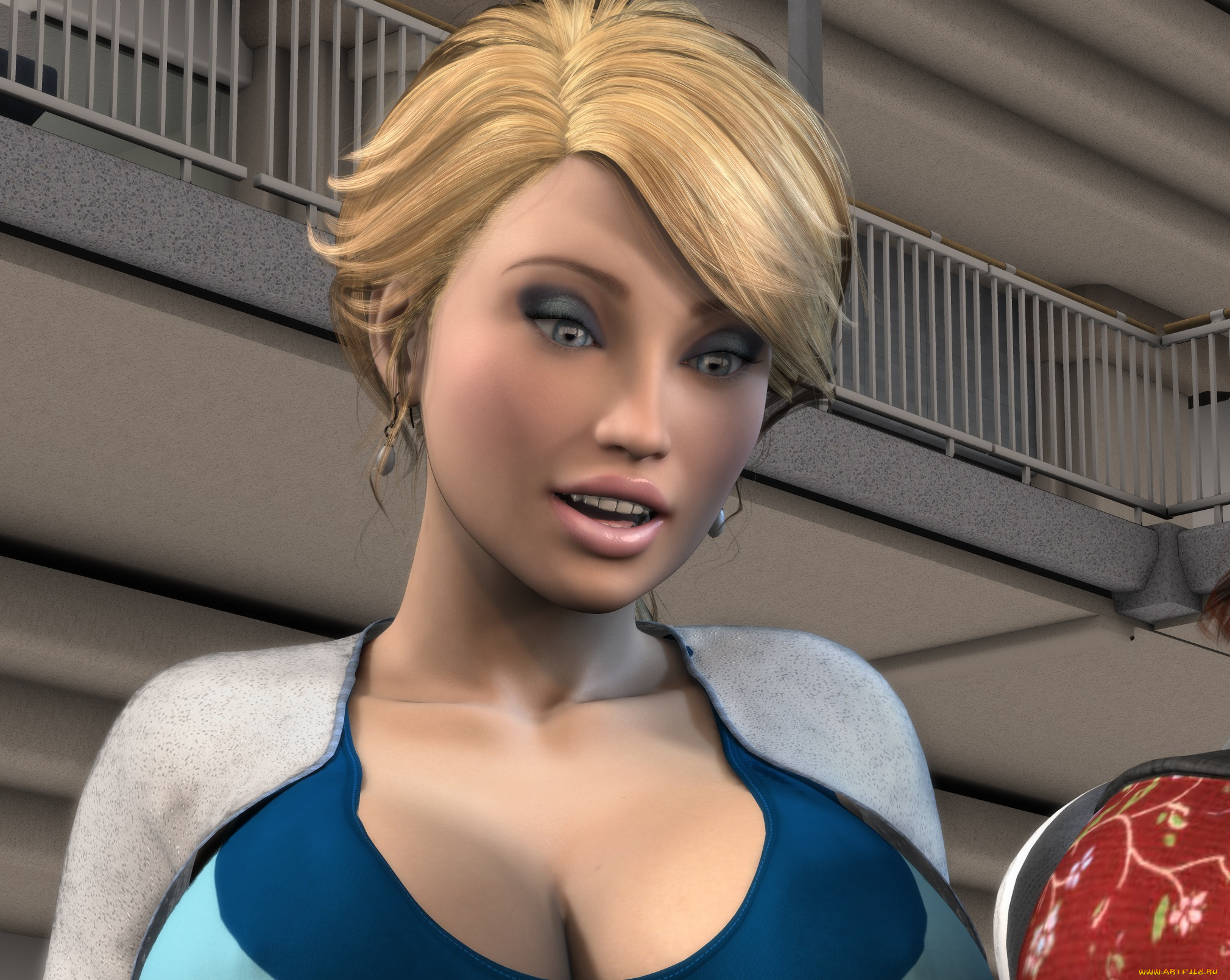 3д, графика, портрет, , portraits, девушка, взгляд, фон