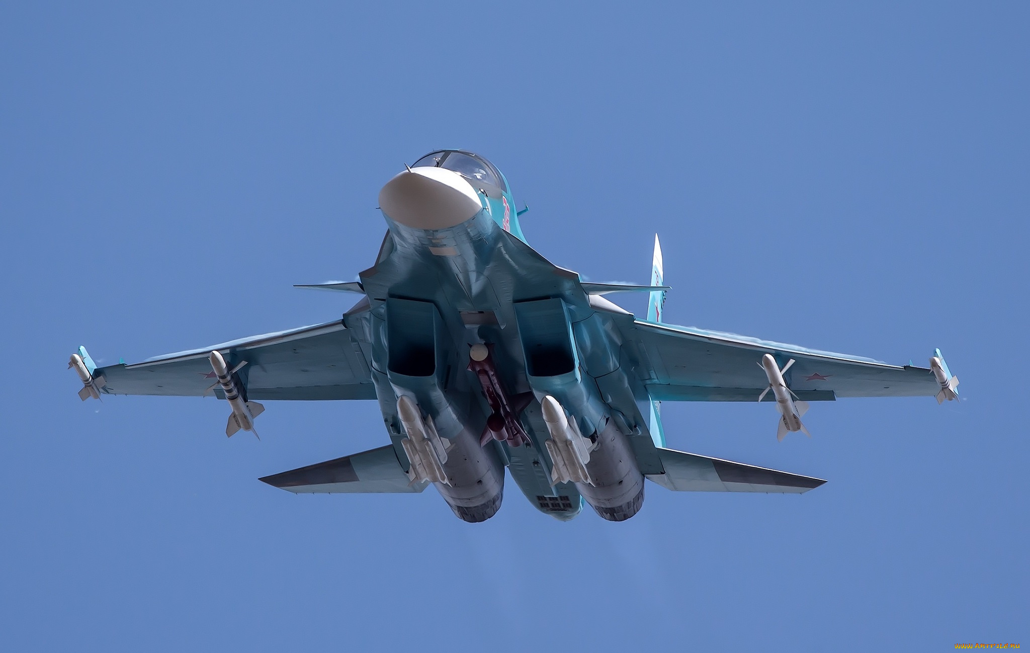 su-34, авиация, боевые, самолёты, бомбардировщик