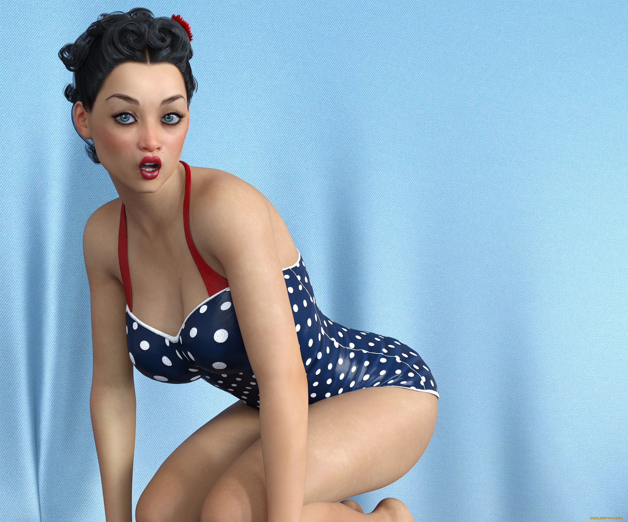 3д, графика, люди, , people, девушка, взгляд, фон