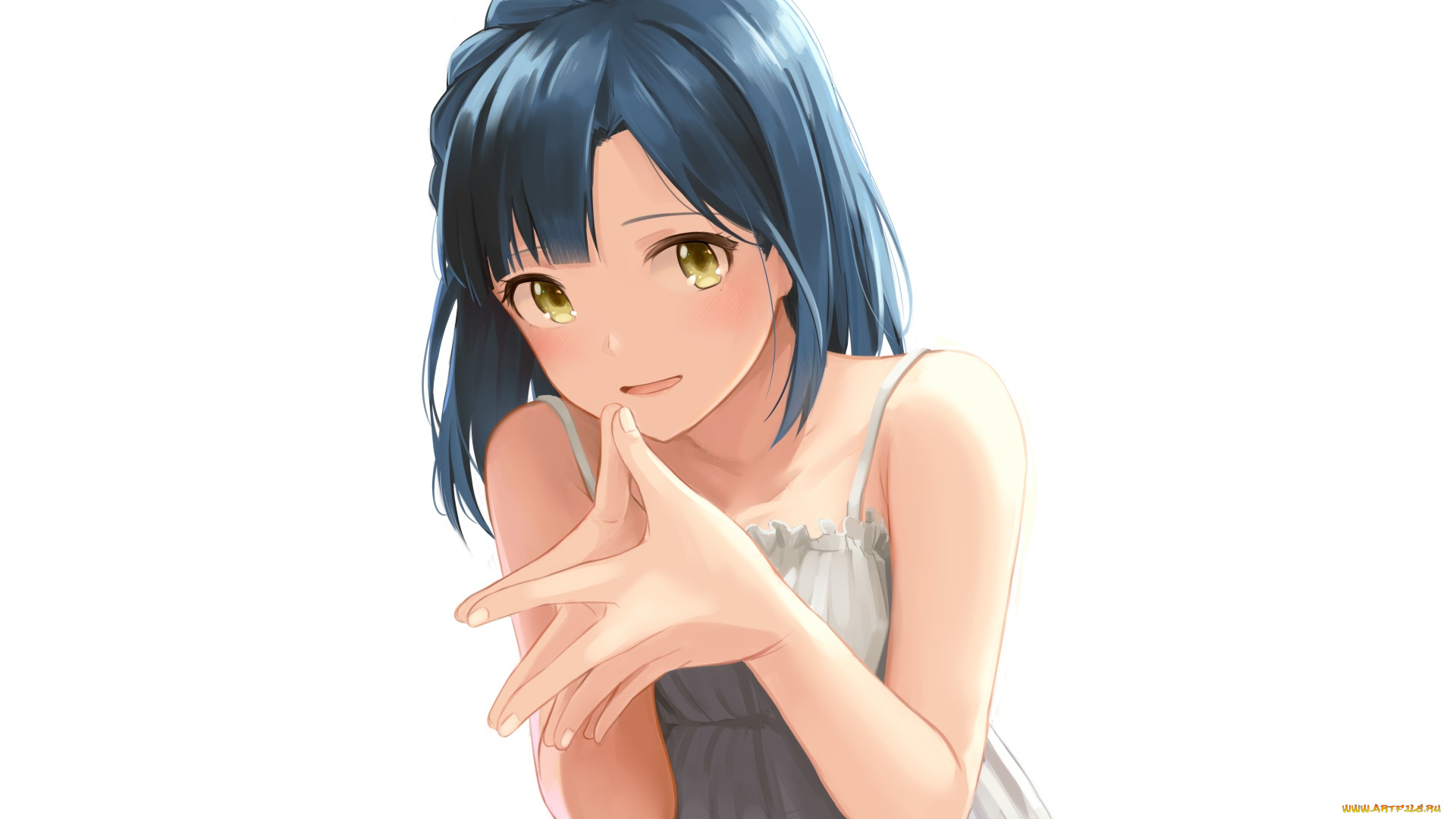 аниме, idolm@ster, фон, взгляд, девушка