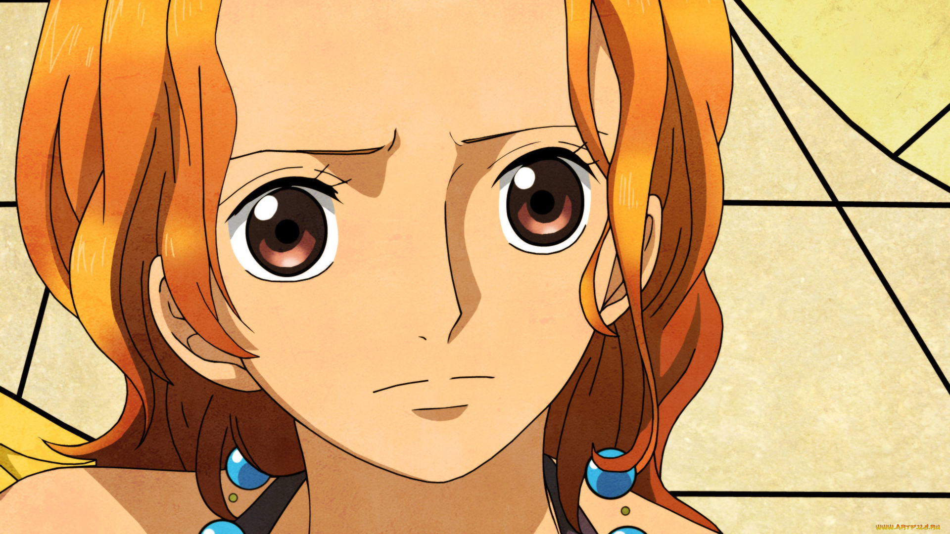 аниме, one, piece, лицо, девушка, нами