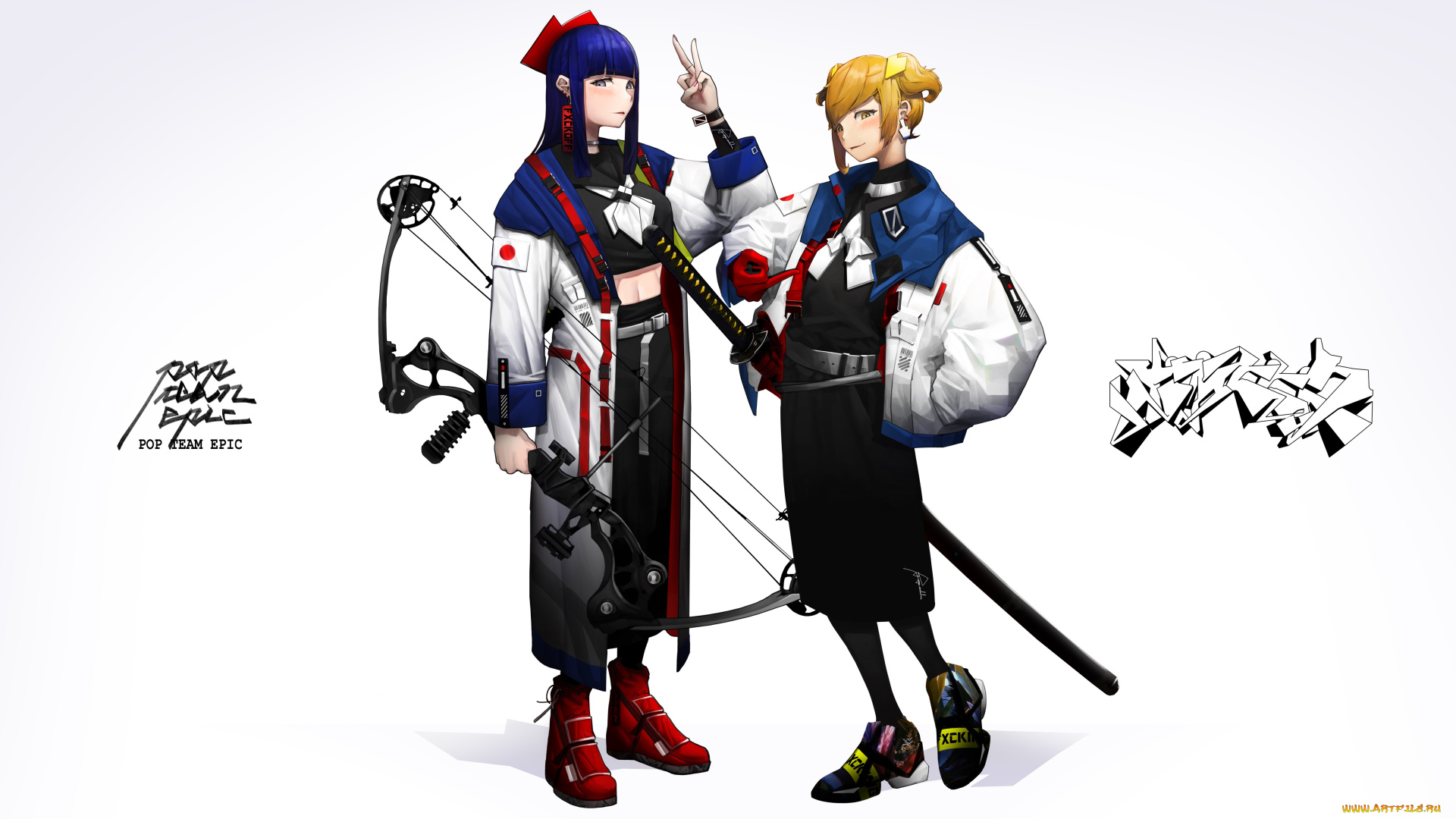 аниме, pop, team, epic, popuko, pop, team, epic, pipimi