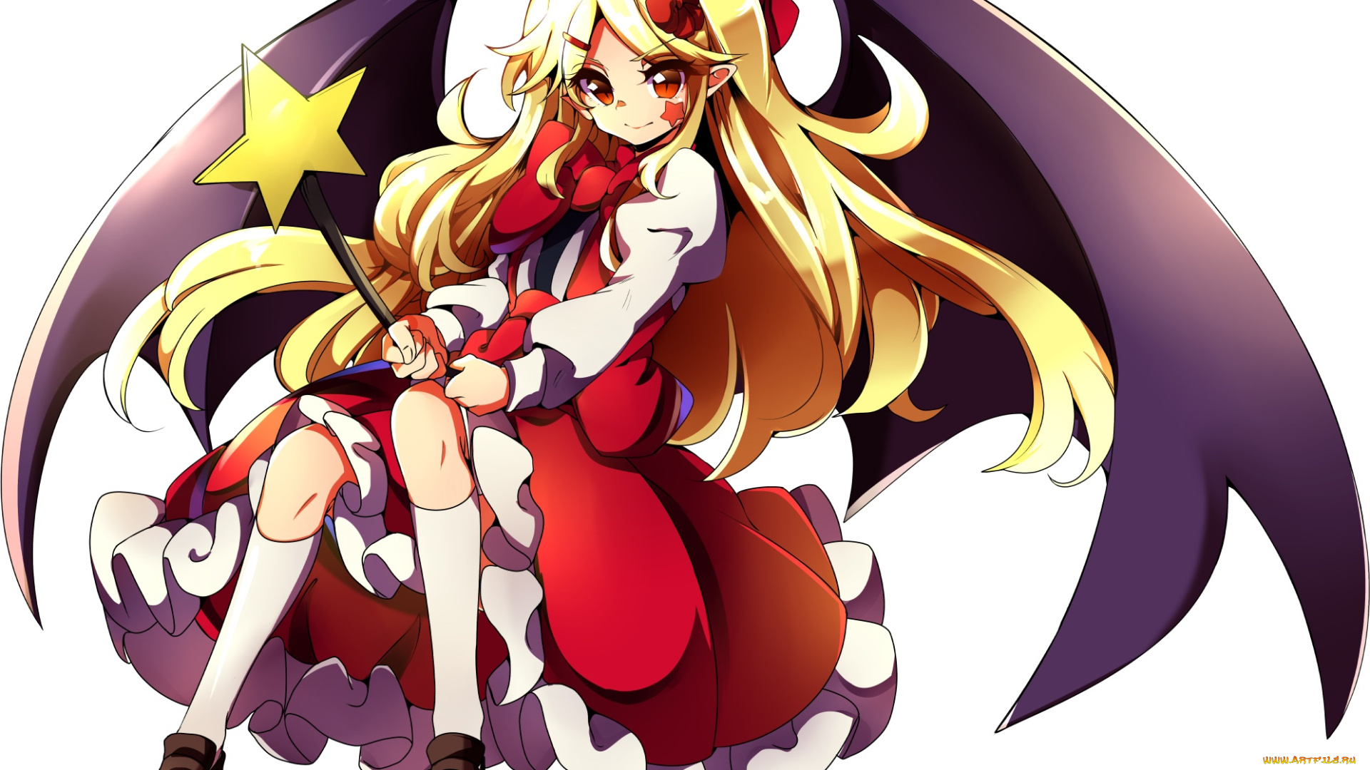 аниме, touhou, фон, взгляд, девушка