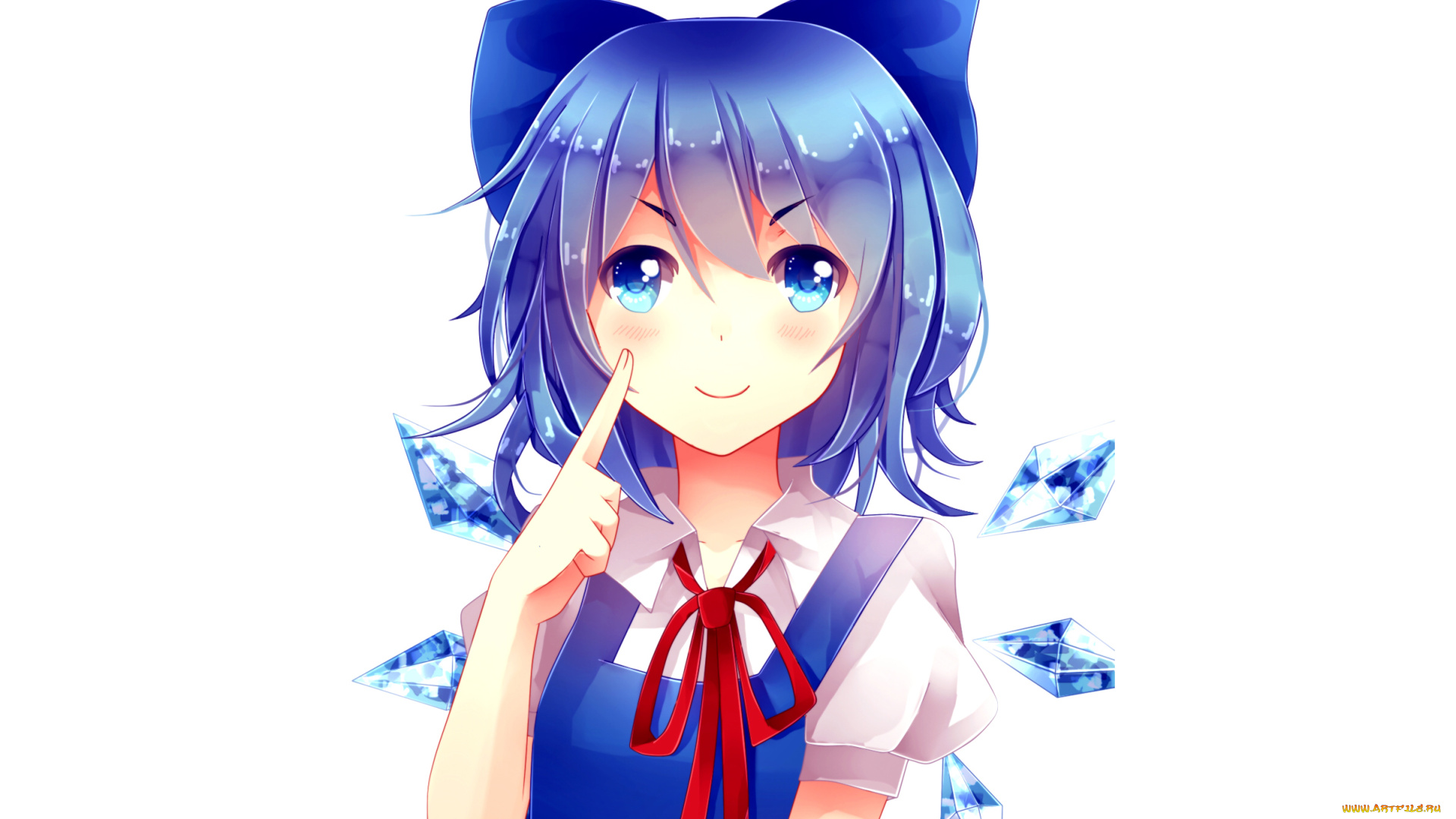 аниме, touhou, фон, взгляд, девушка