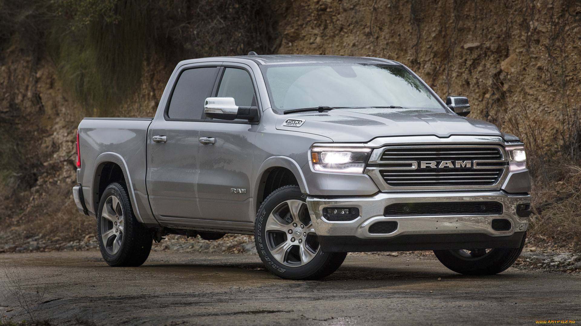 dodge, ram, 1500, laramie, 2019, автомобили, ram, 1500, dodge, серый, 2019, laramie, металлик