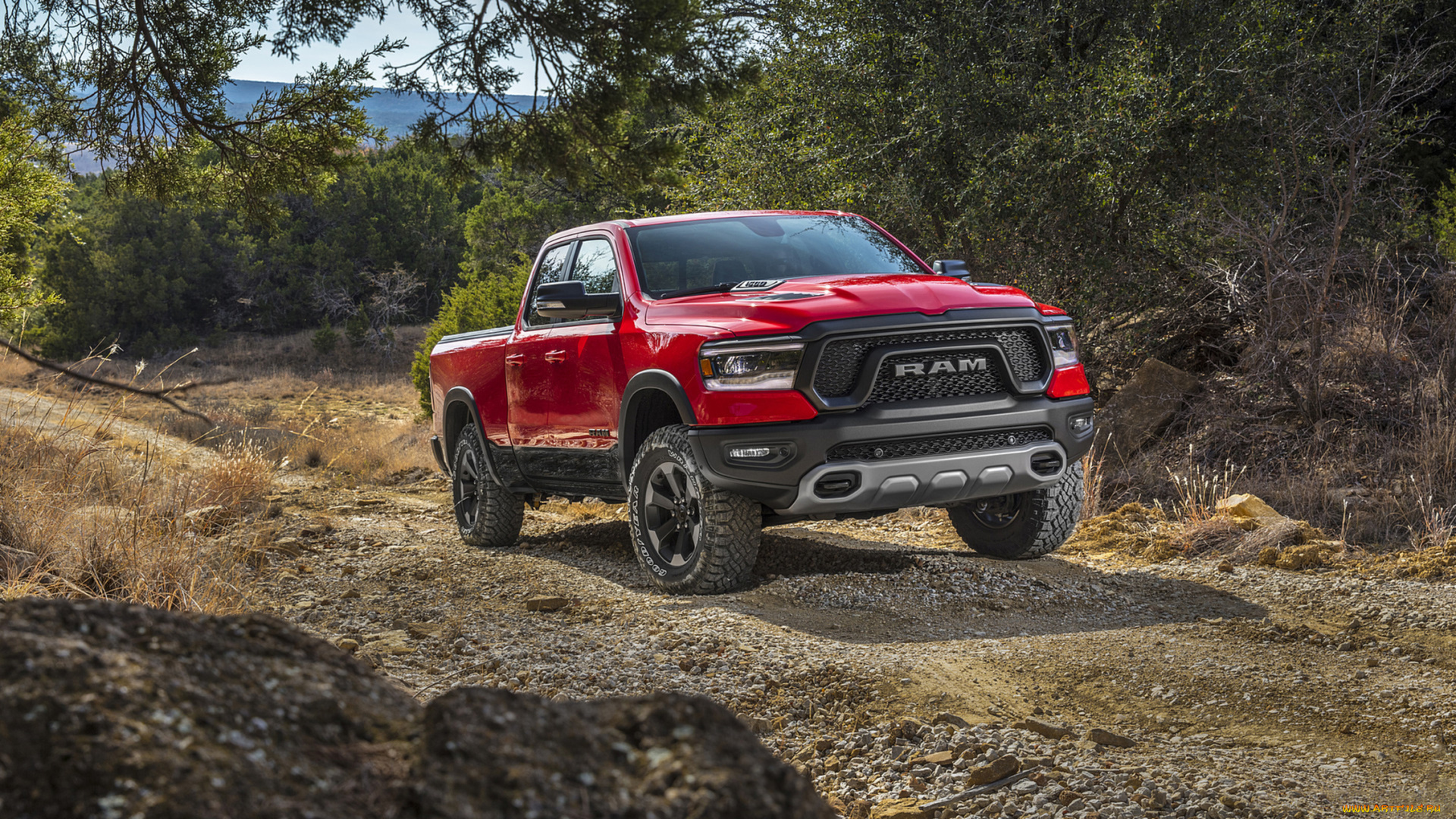 dodge, ram, 1500, rebel, 2019, автомобили, ram, 1500, rebel, dodge, 2019, красный