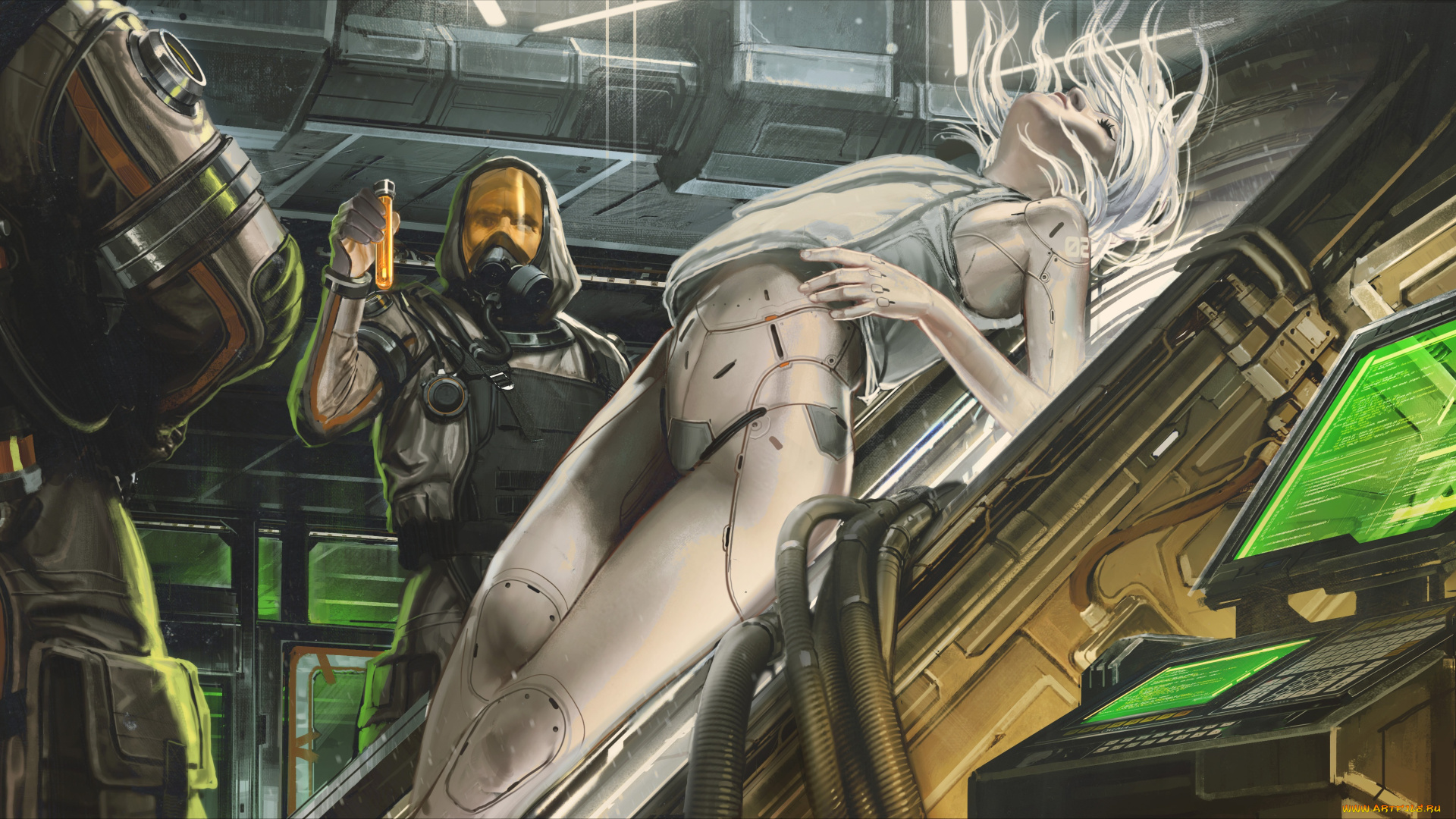 фэнтези, роботы, , киборги, , механизмы, beyond, human, experiment, jude, smith, девушка, андроид, эксперимент, лаборатория