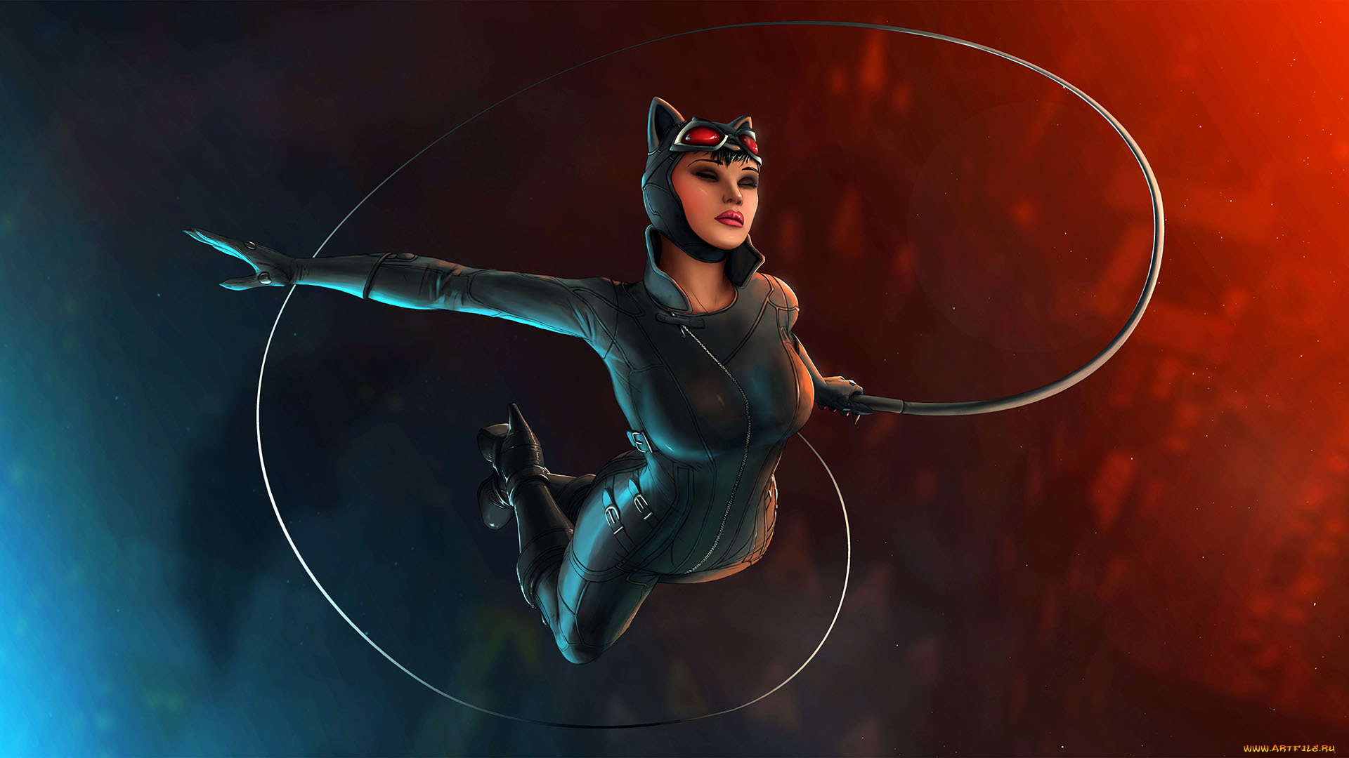 рисованное, комиксы, девушка, фон, униформа