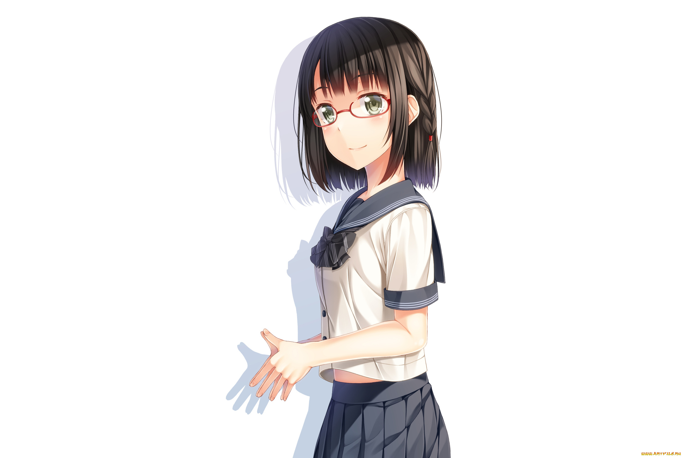 аниме, unknown, , другое, , фон, взгляд, девушка