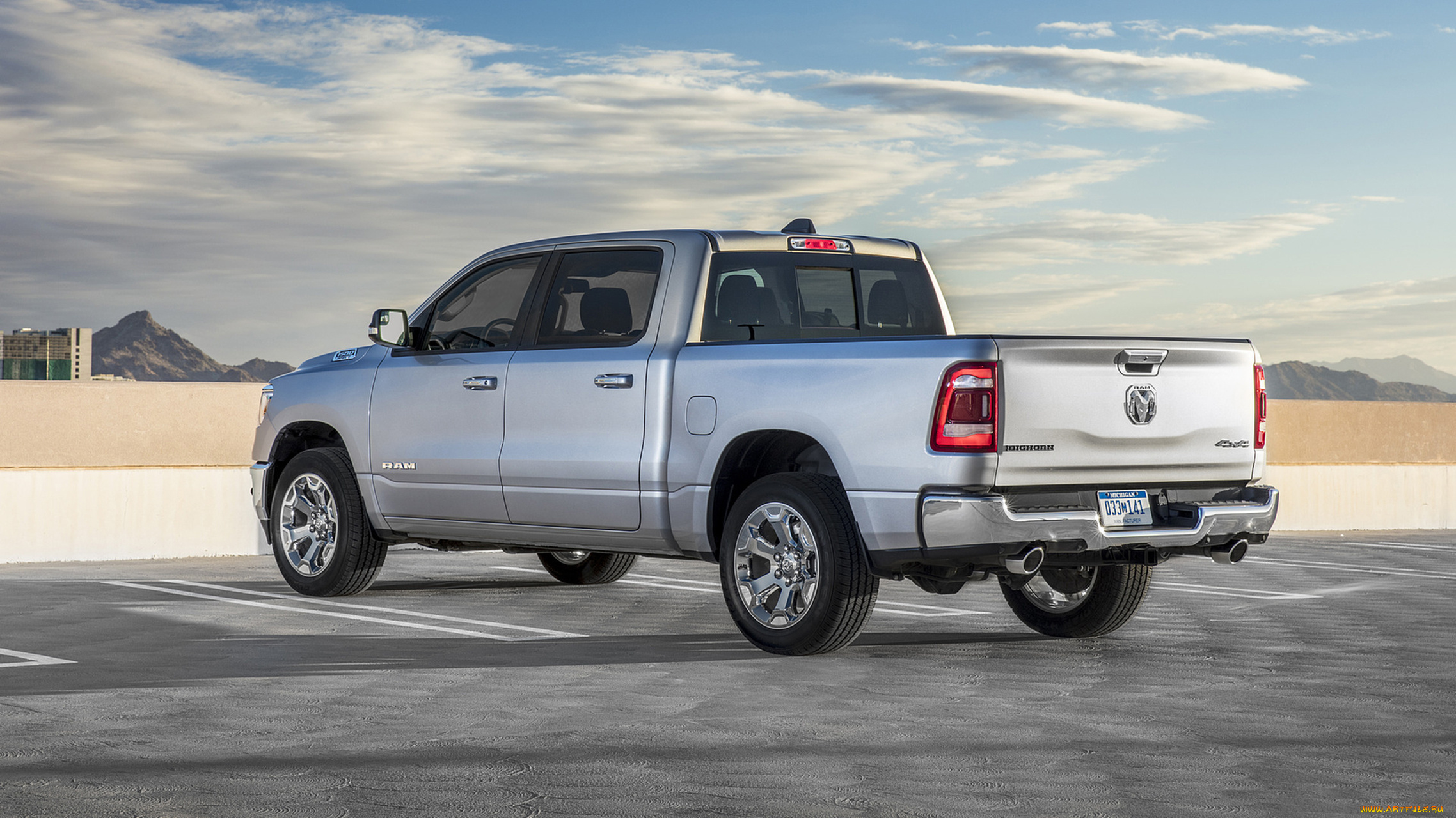 dodge, ram, 1500, big, horn, 2019, автомобили, ram, 1500, dodge, big, horn, 2019, серебряный, металлик