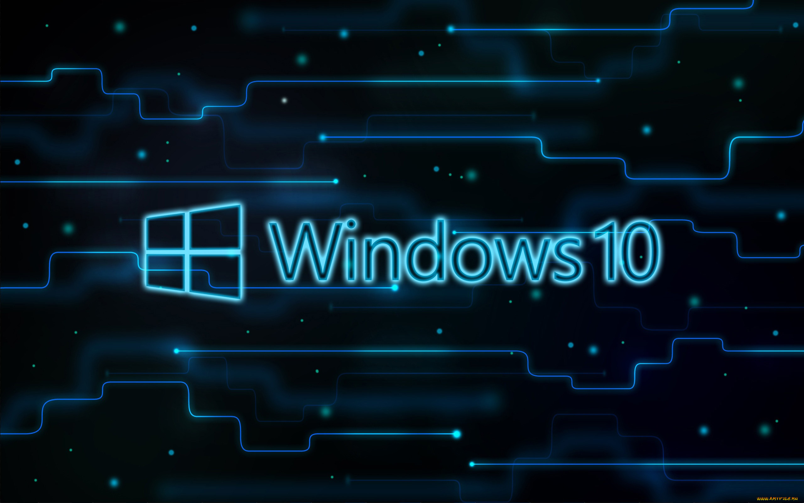 компьютеры, windows, , 10, логотип, фон