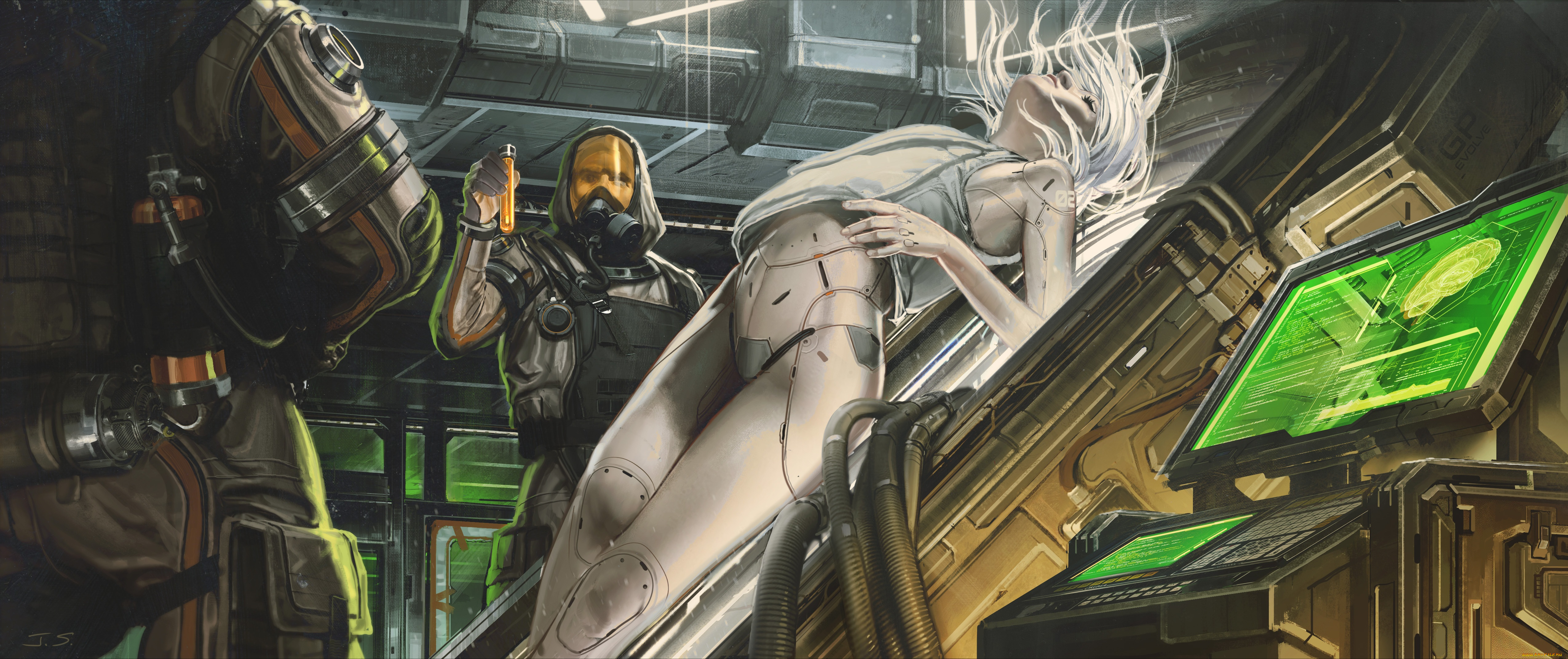 фэнтези, роботы, , киборги, , механизмы, beyond, human, experiment, jude, smith, девушка, андроид, эксперимент, лаборатория