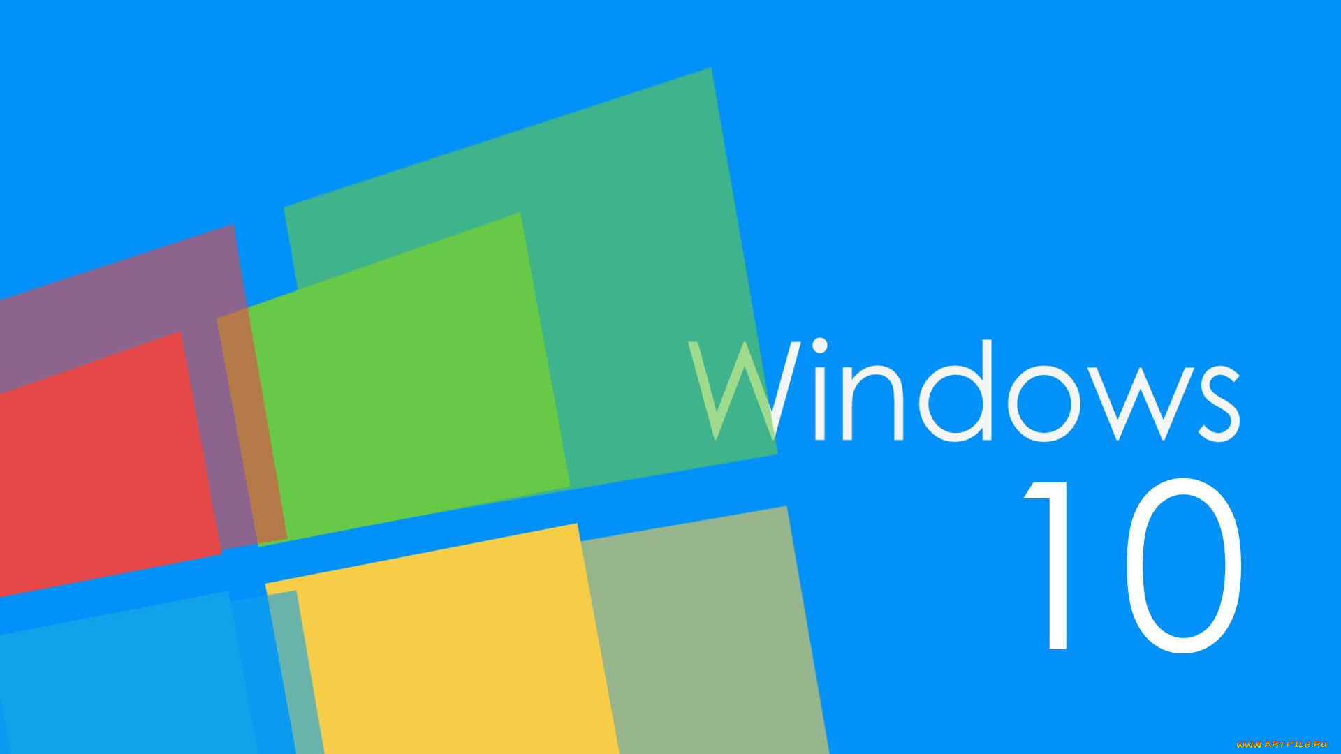 компьютеры, windows, , 10, фон, логотип