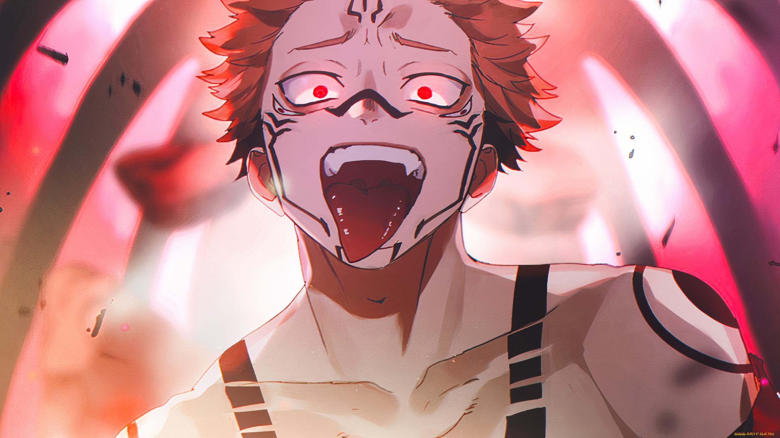 аниме, jujutsu, kaisen, магическая, битва