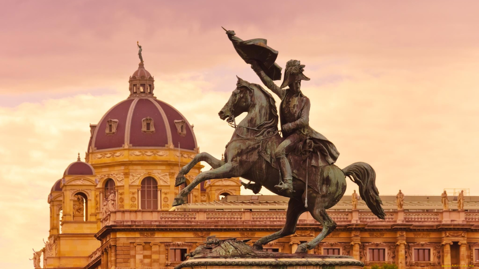 города, вена, , австрия, памятник