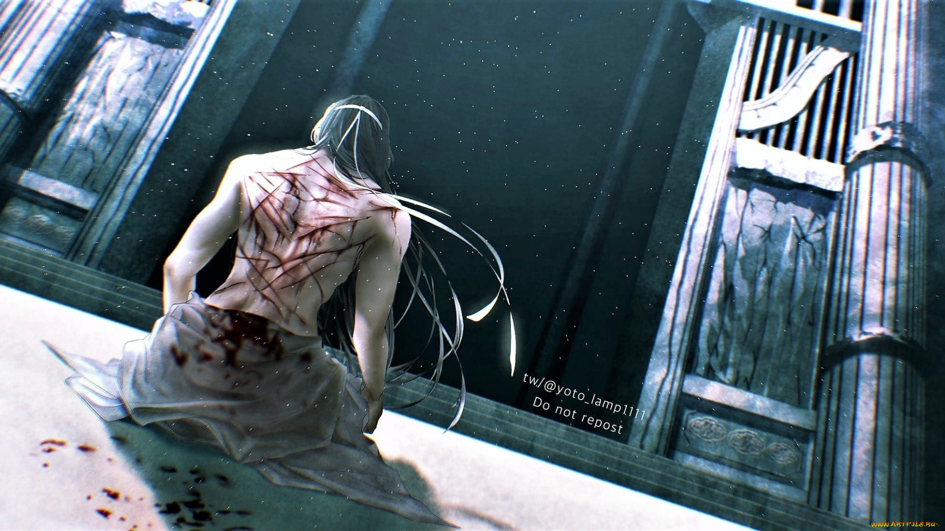 аниме, mo, dao, zu, shi, лань, ванцзи, раны