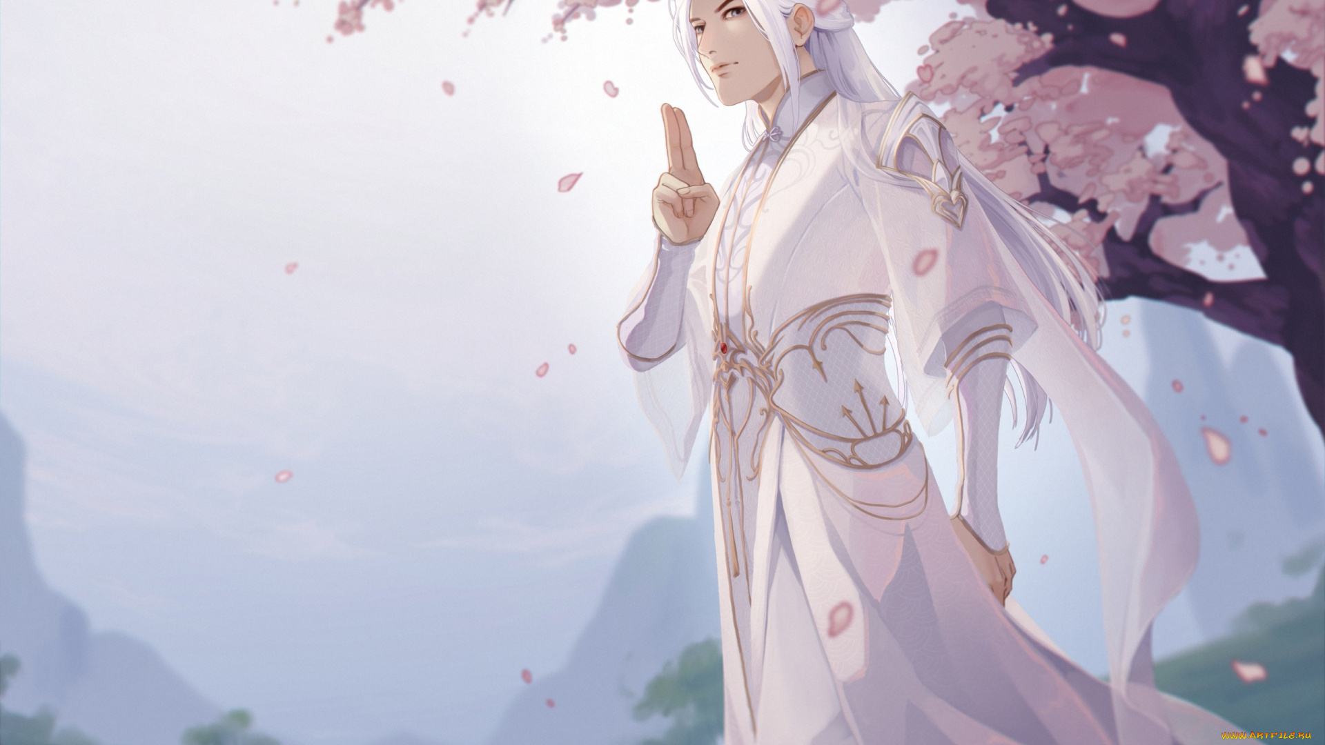 аниме, unknown, , другое, , заклинатель, жест, цветение