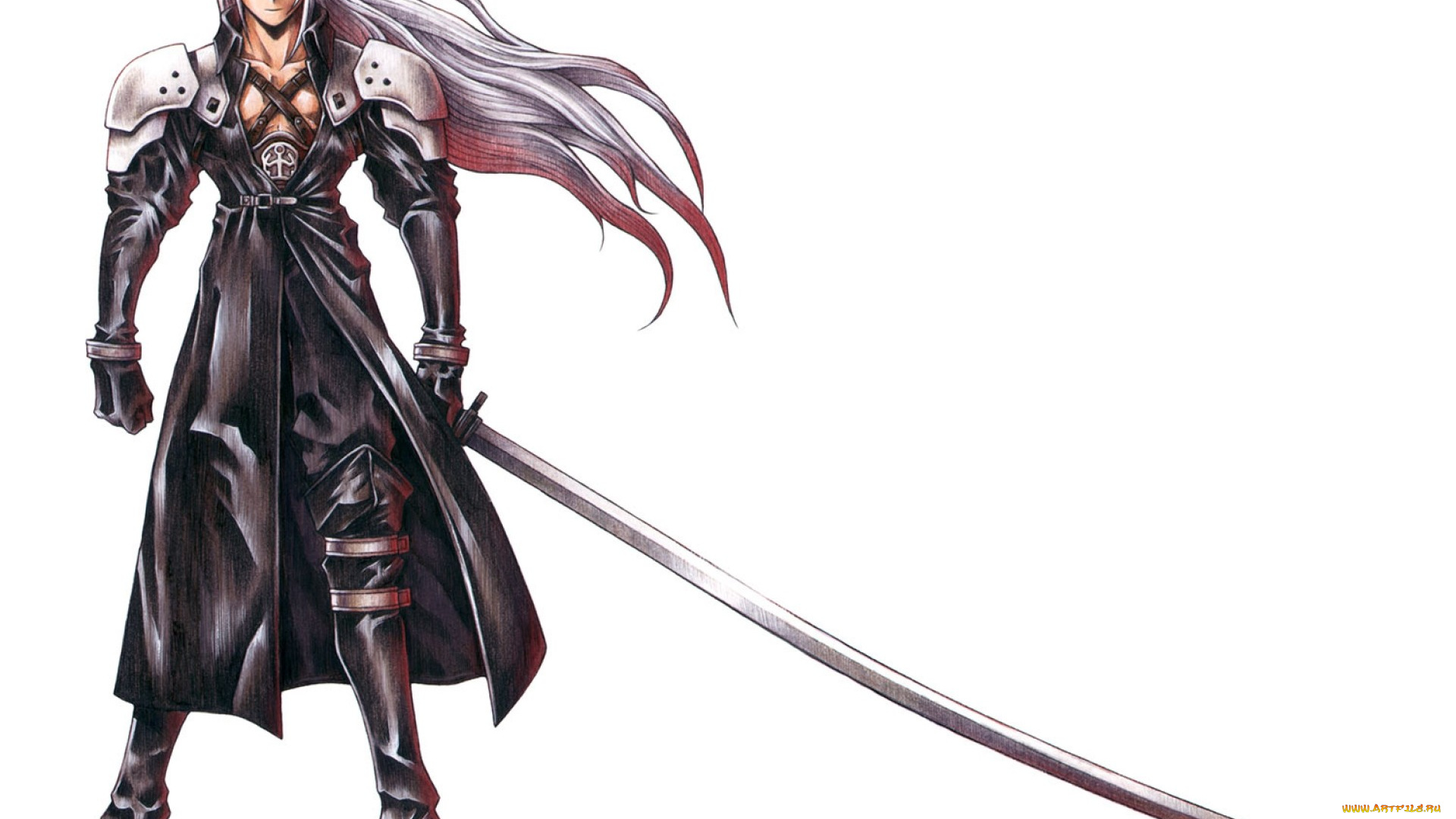 видео, игры, final, fantasy, vii, персонаж, меч, сефирот