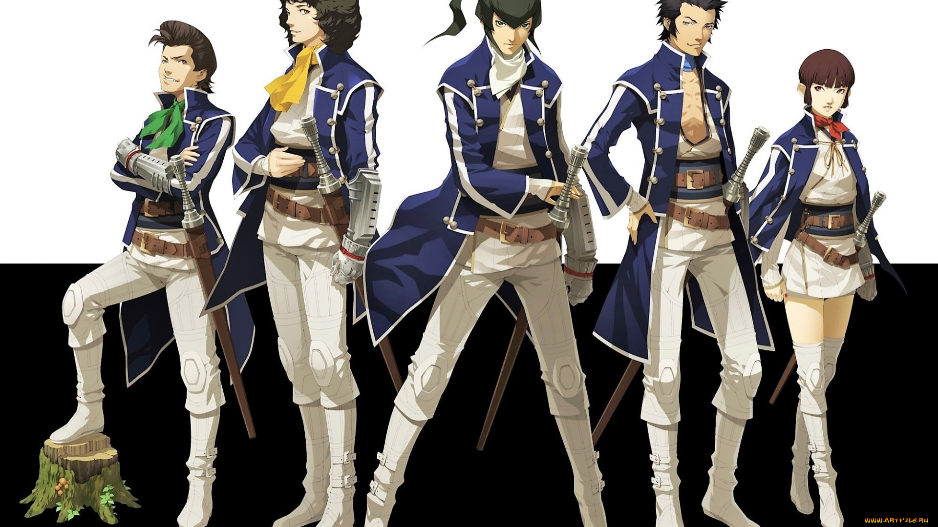 видео, игры, shin, megami, tensei, , persona, 4, персонажи, униформа