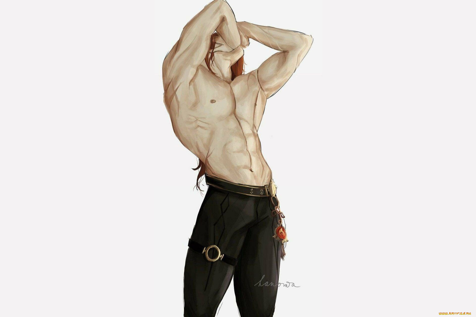 аниме, unknown, , другое, , парень, торс