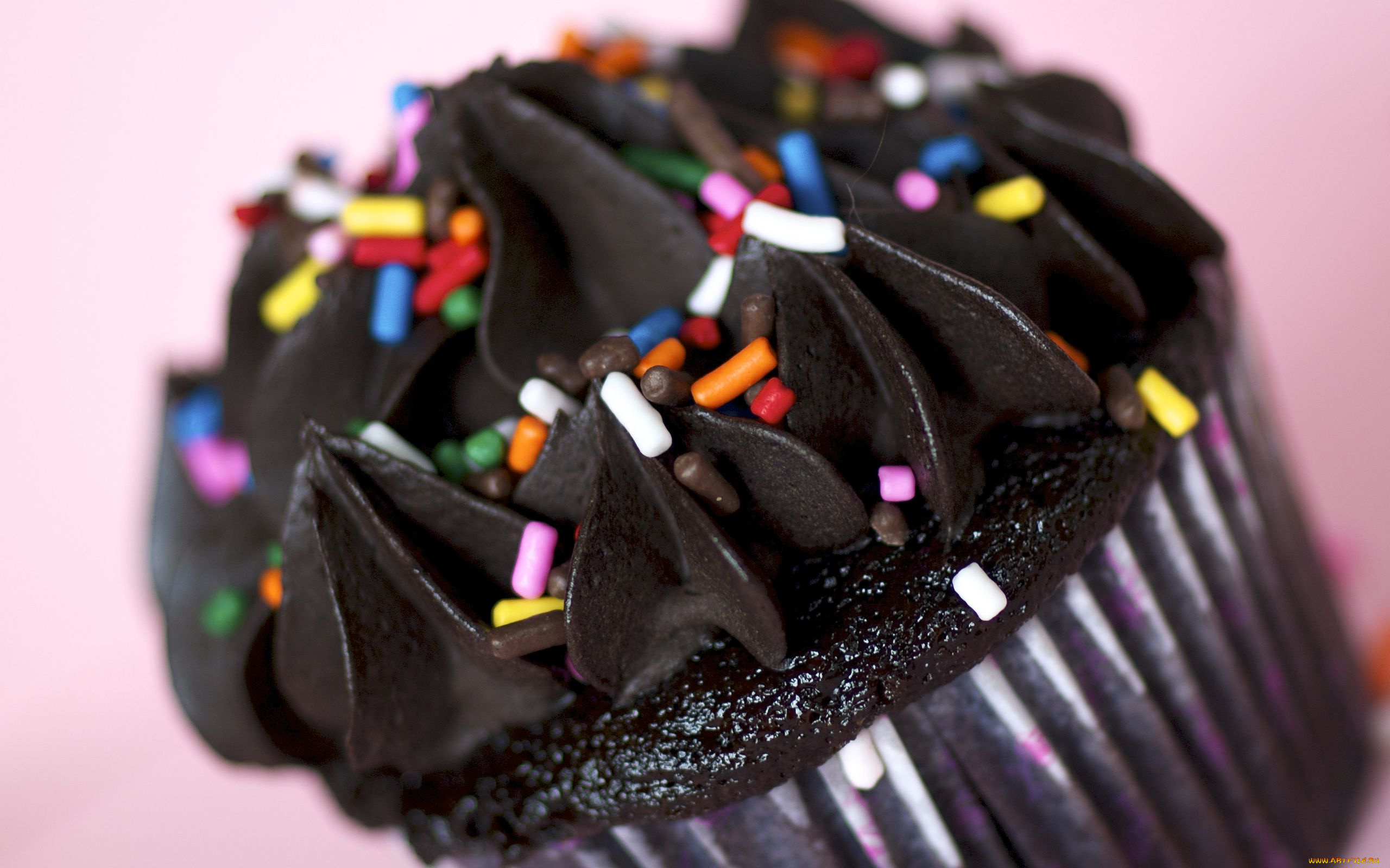 еда, пирожные, , кексы, , печенье, капкейк, шоколадный, крем, макро