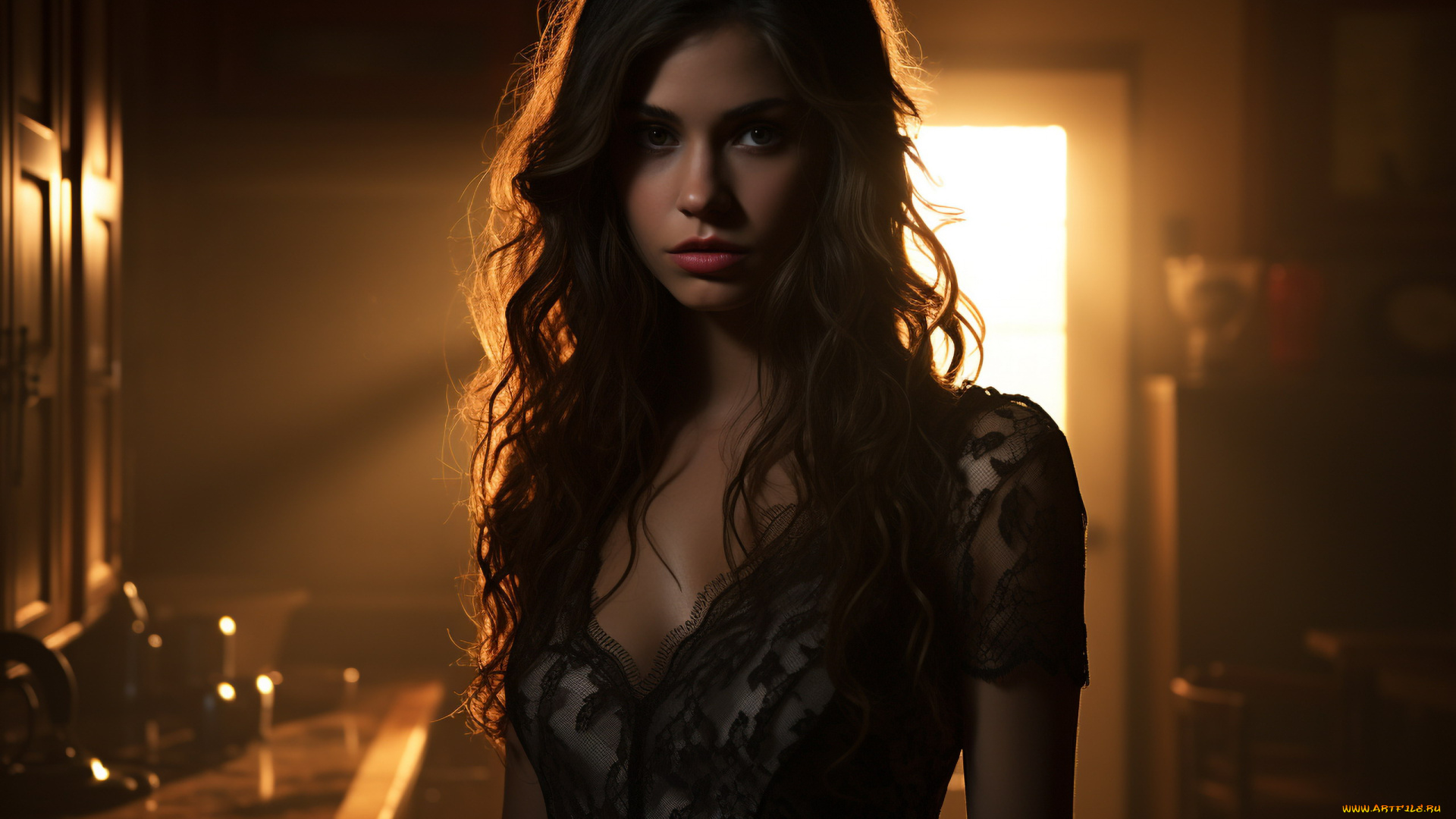 3д, графика, портрет, , portraits, брюнетка