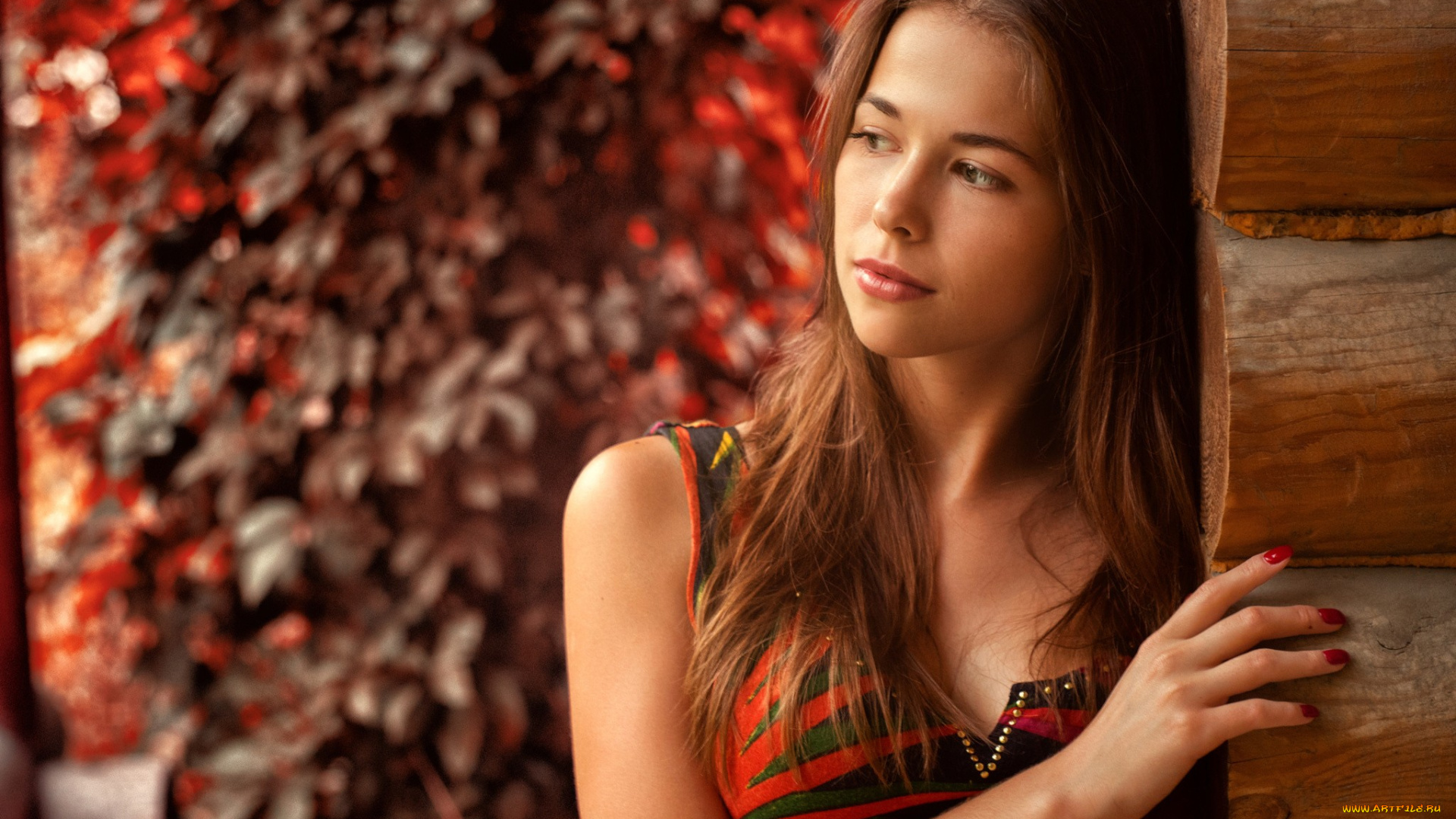 девушки, -, брюнетки, , шатенки, прямые, волосы, каштановые, глядя, в, сторону, глубина, резкости, красные, ногти, платье, смотря, вдаль, розовая, помада, мария, дергачева, антон, печкуров, накрашенные, красная