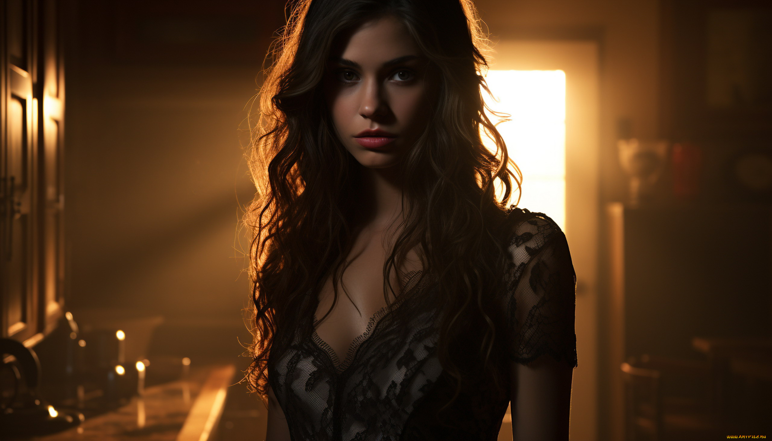 3д, графика, портрет, , portraits, брюнетка