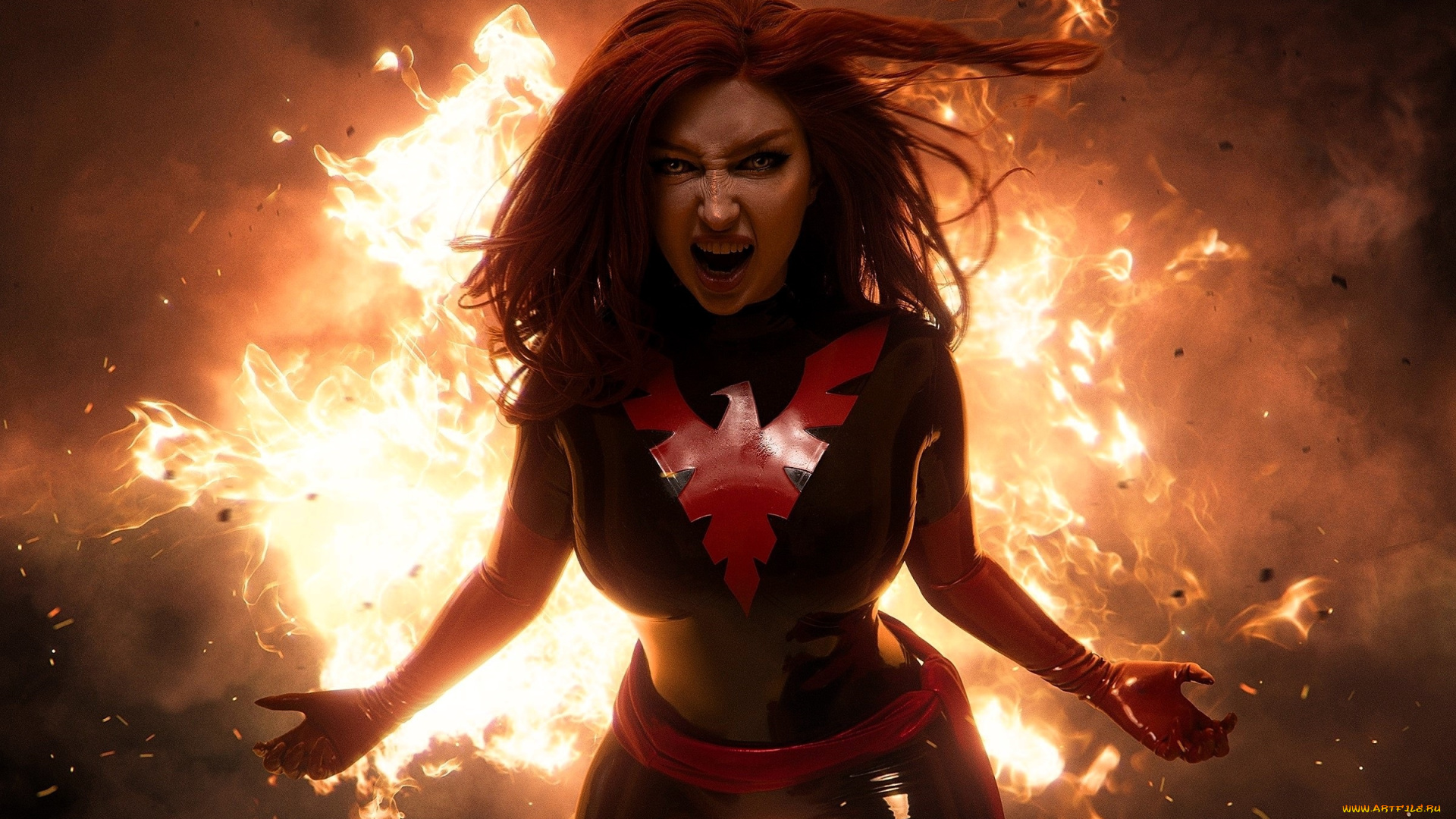 девушки, мария, давыдова, , lady, melamory, косплей, образ, наряд, костюм, крик, огонь