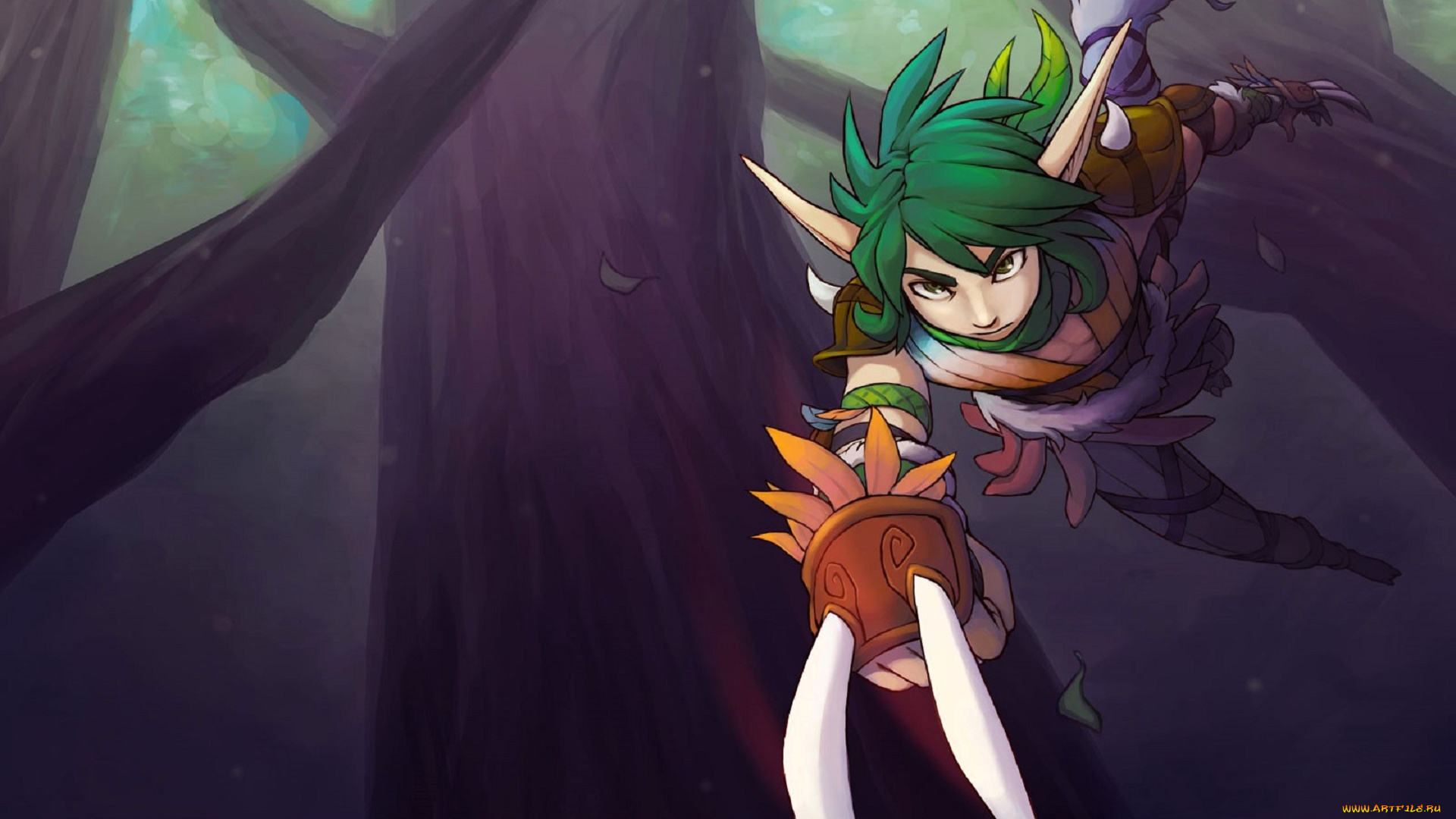 видео, игры, twin, skies, эльф, лезвия, деревья