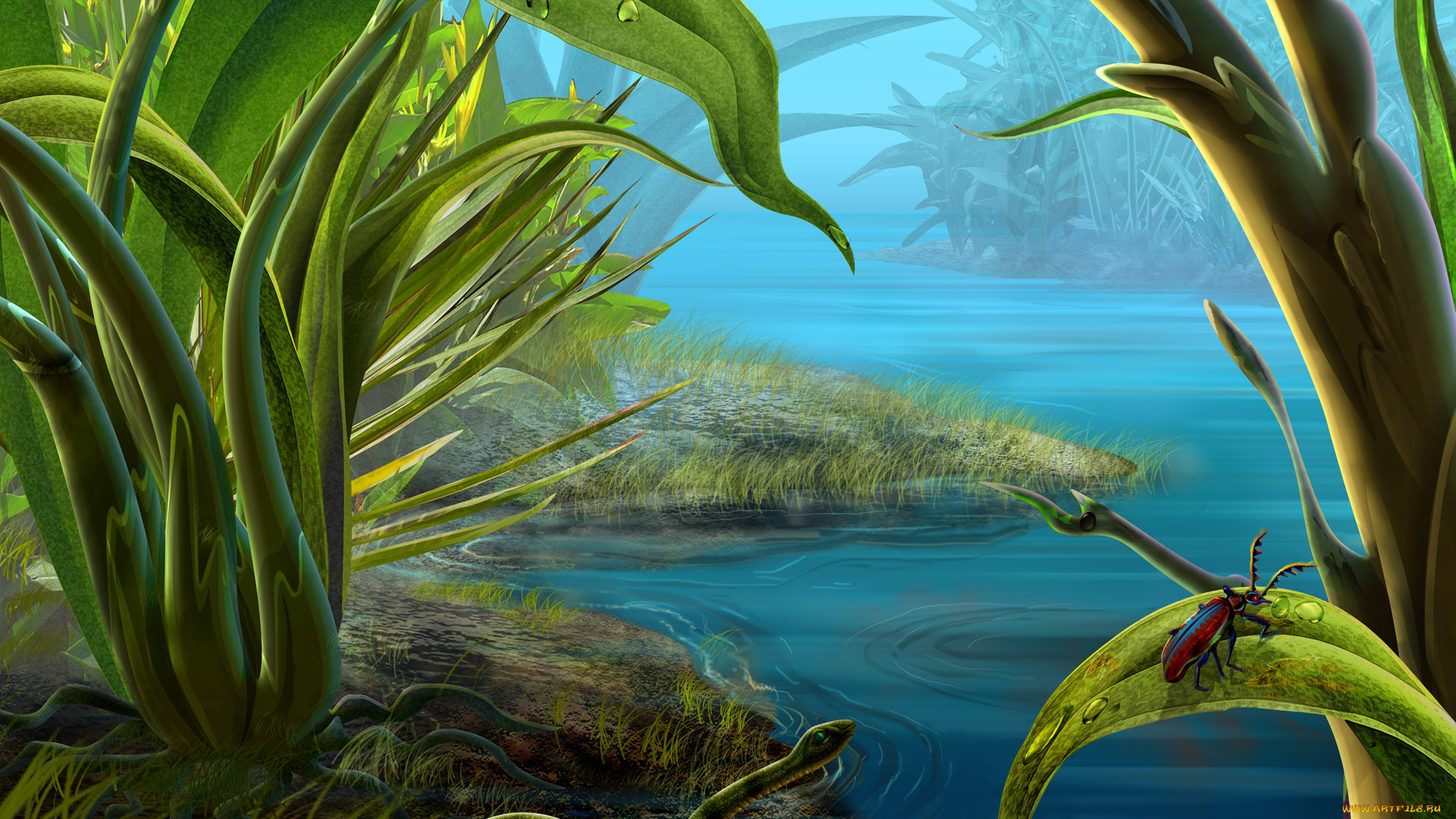 рисованные, природа