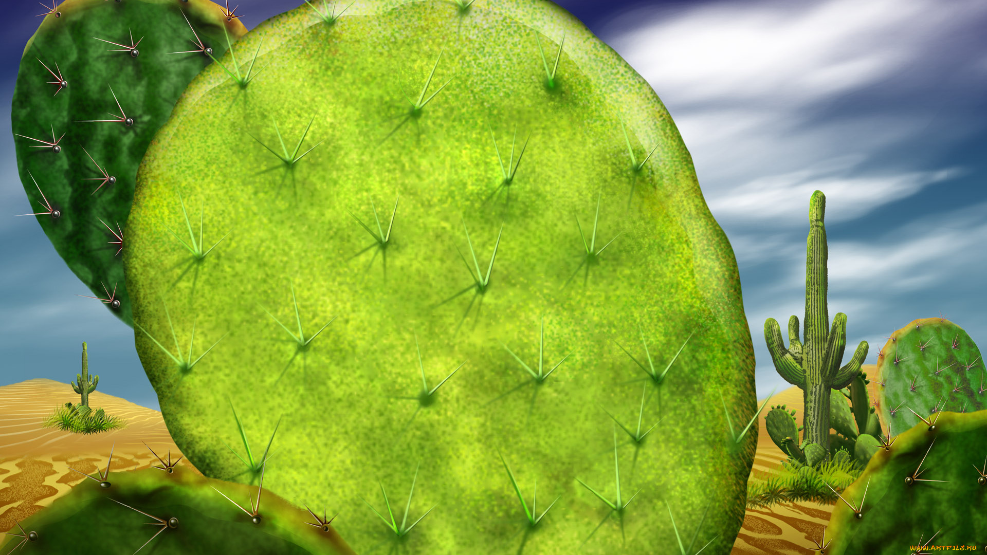 рисованные, природа